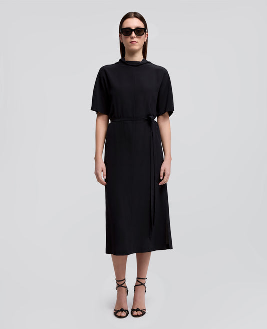 ABITO IN CREPE DE CHINE SETA - BLU - ASPESI