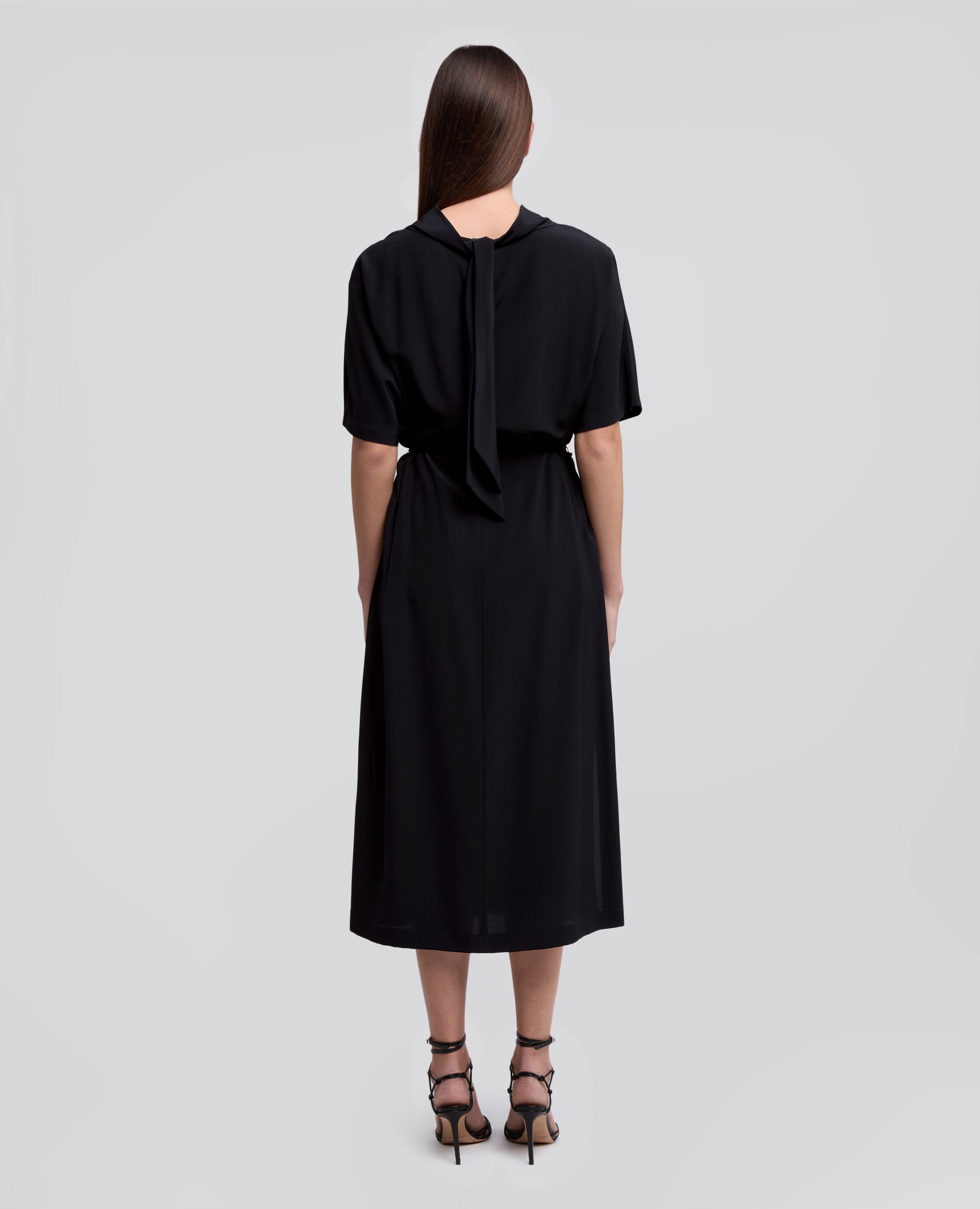 ABITO IN CREPE DE CHINE SETA - BLU - ASPESI