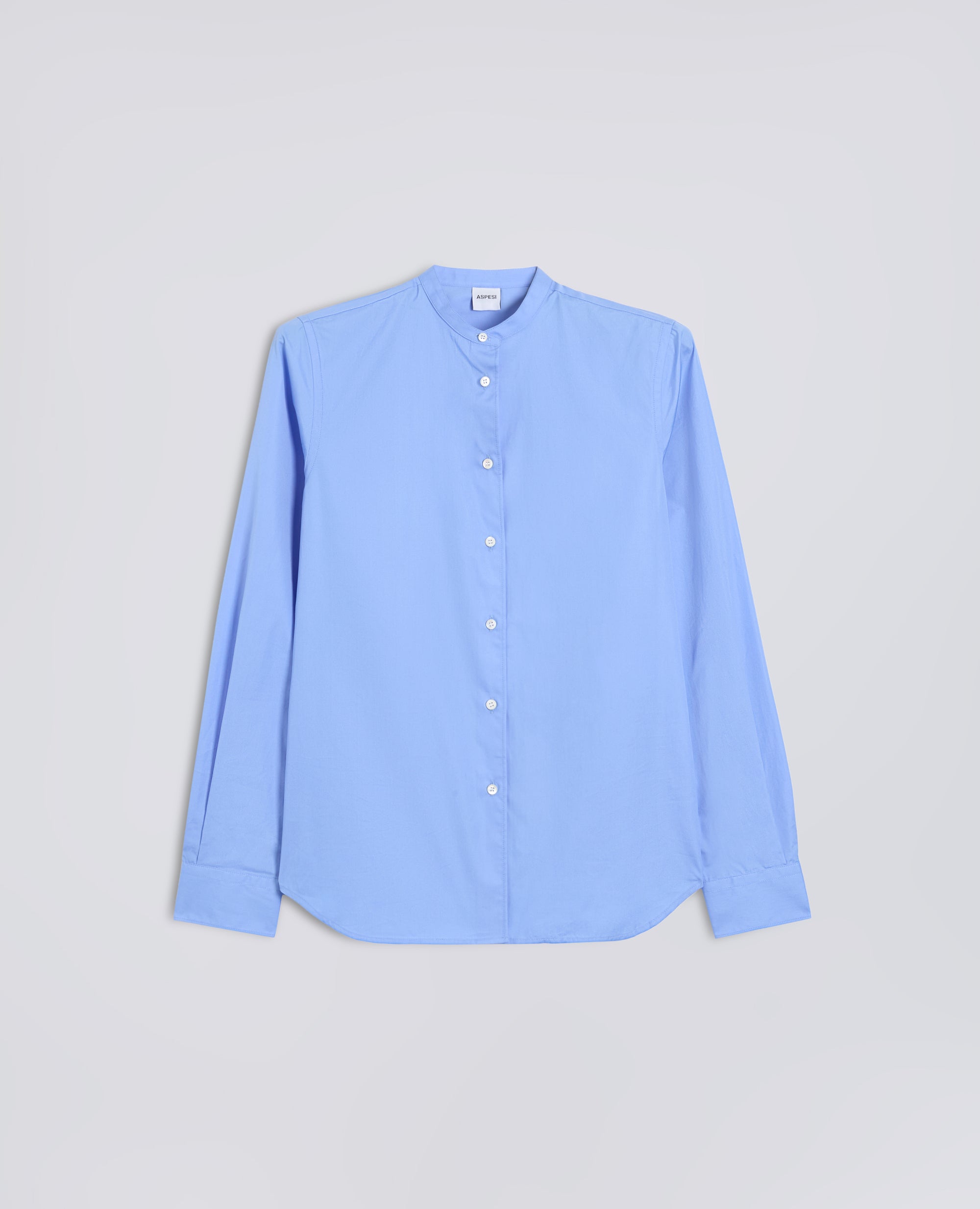 KLASSISCHES BAUMBAUM-POPLINHEMD - AZZURRO - ASPESI