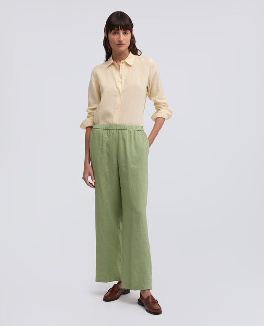 CAMICIA CLASSICA IN LINO LEGGERO TINTO CAPO - NATURALE - ASPESI