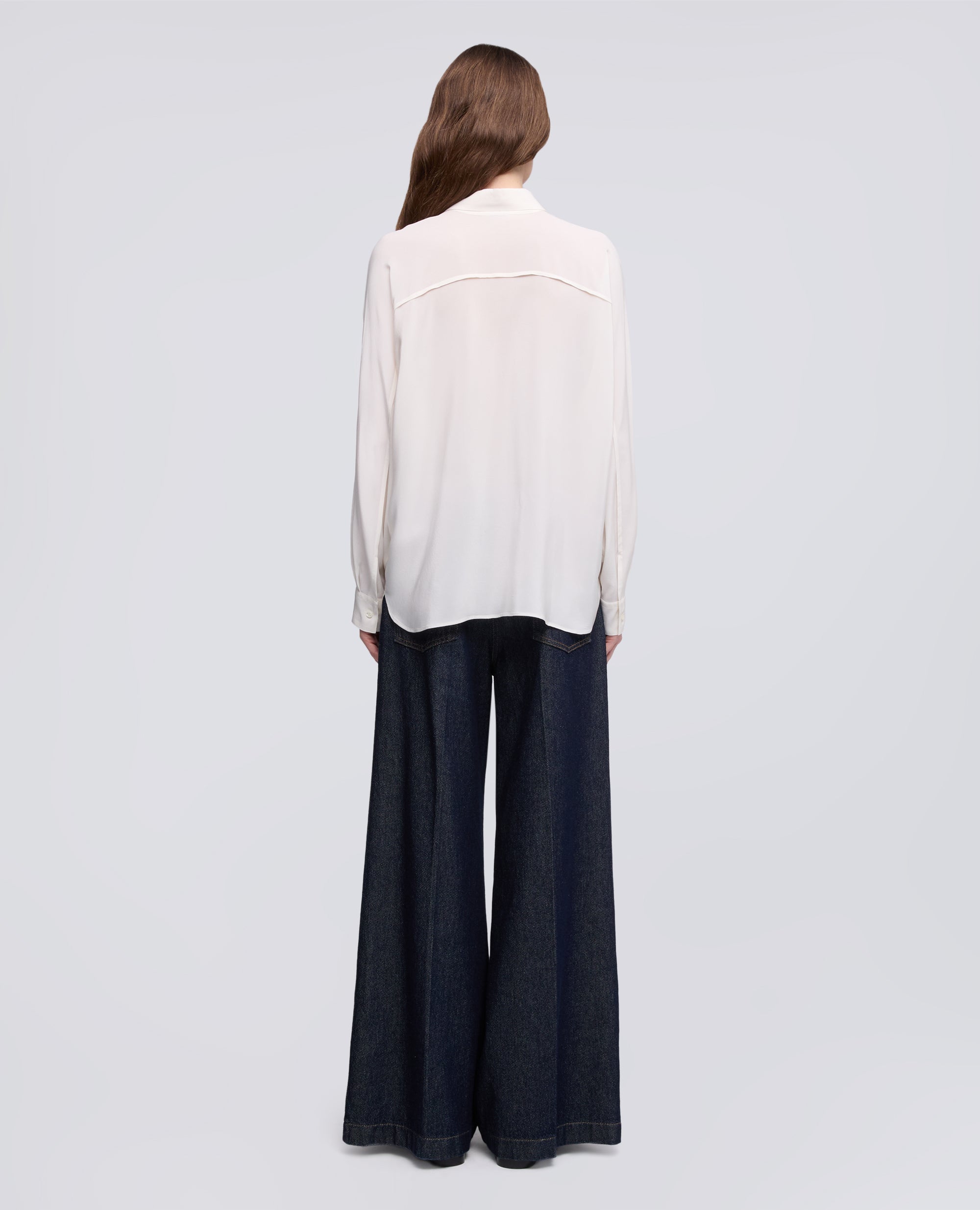 CAMICIA IN CREPE DE CHINE DI SETA - NATURALE - ASPESI
