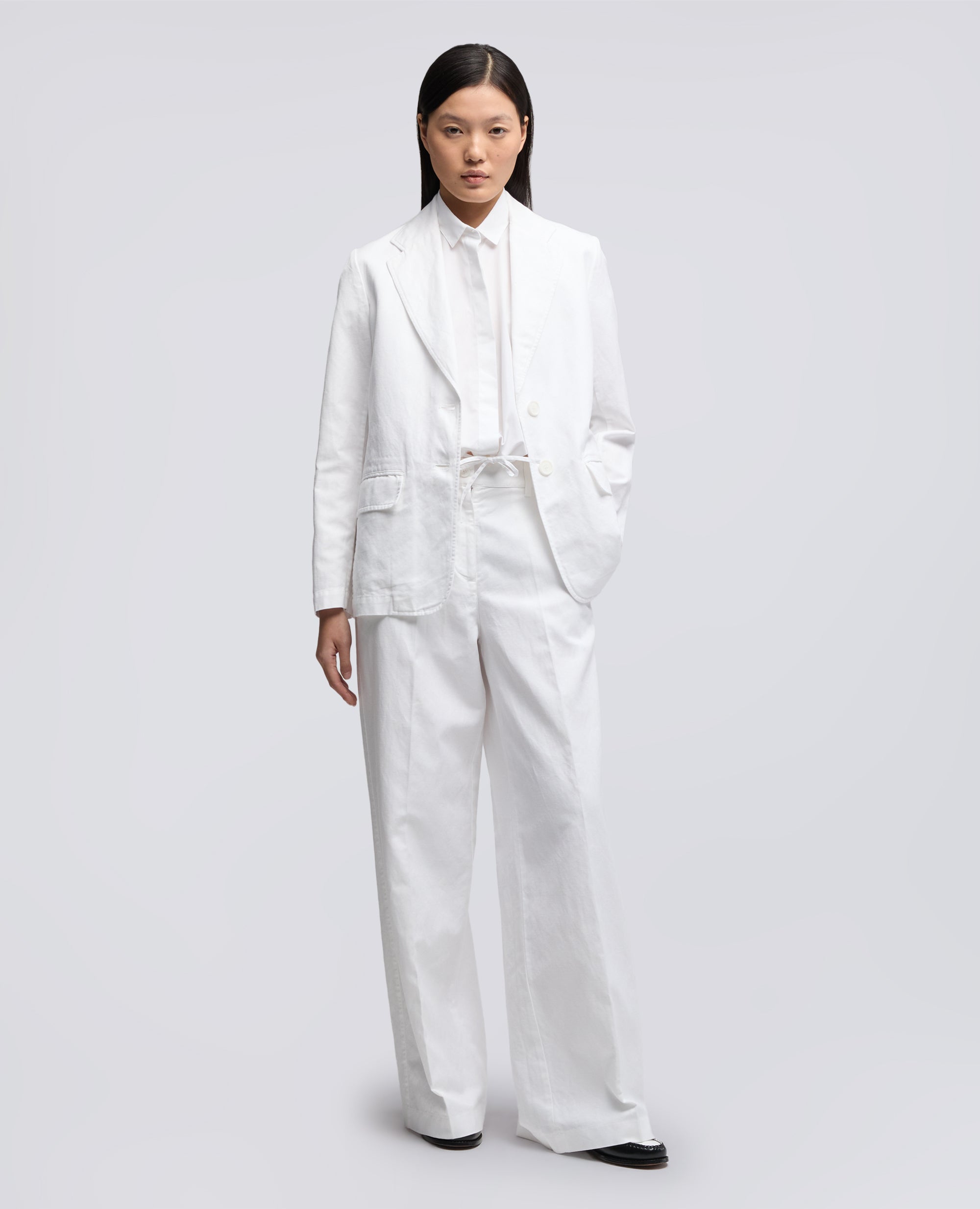 CAMICIA IN POPELINE DI COTONE - BIANCO - ASPESI
