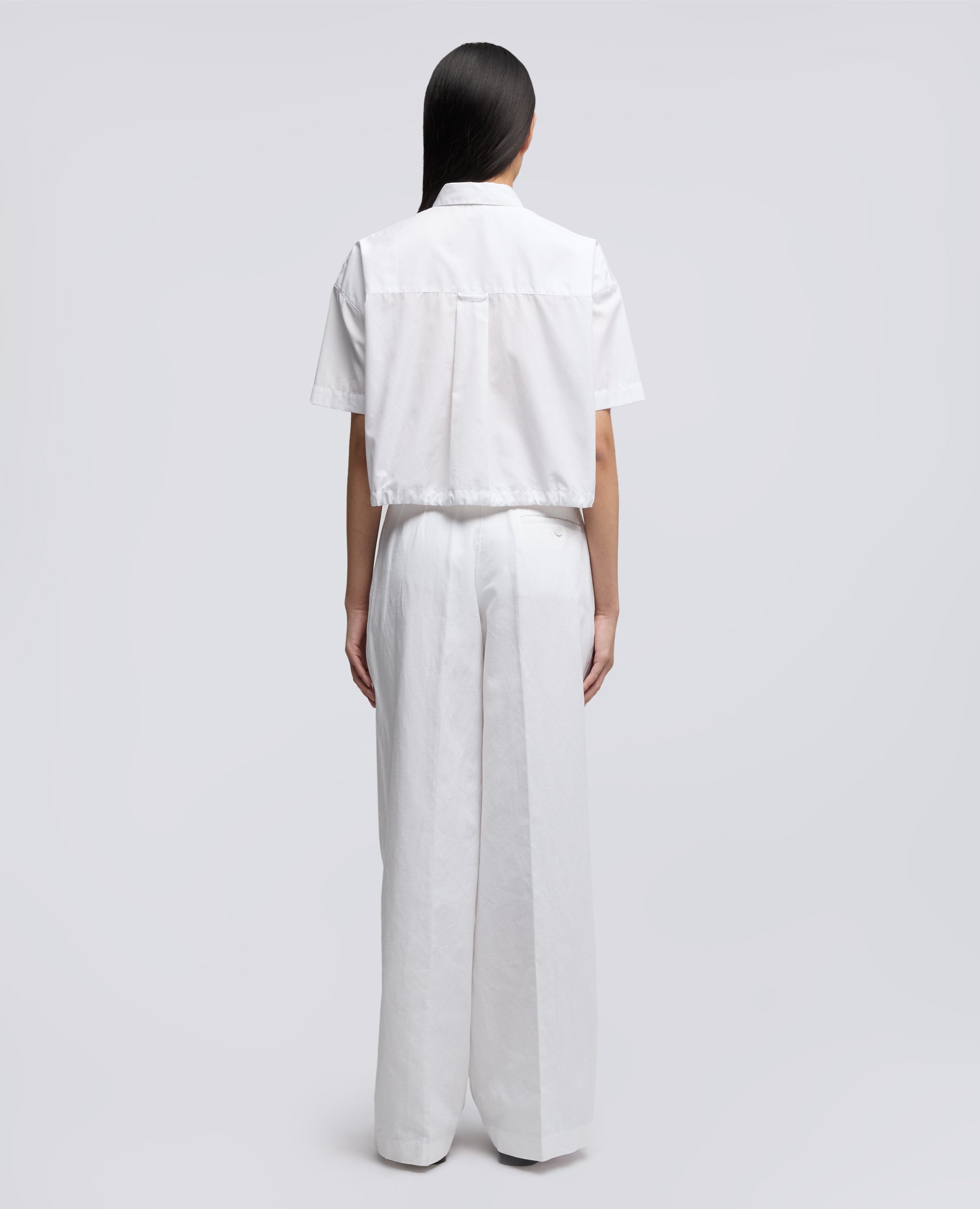CAMICIA IN POPELINE DI COTONE - BIANCO - ASPESI