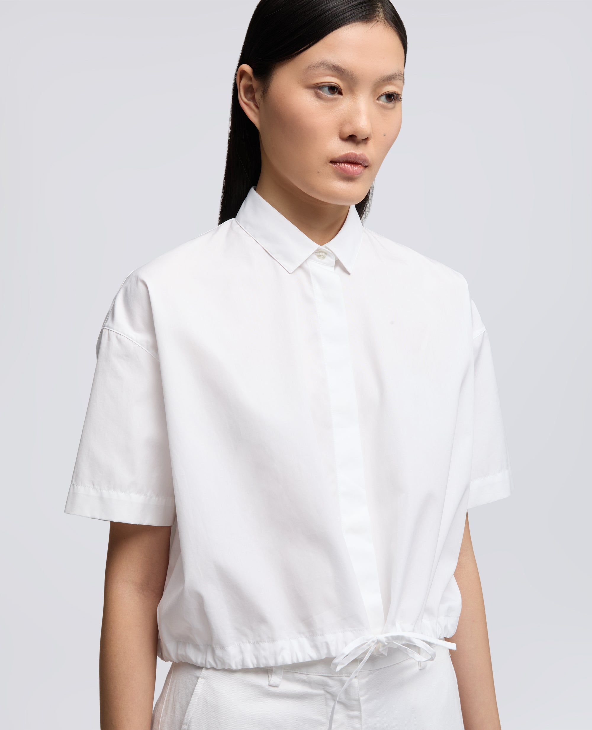 CAMICIA IN POPELINE DI COTONE - BIANCO - ASPESI