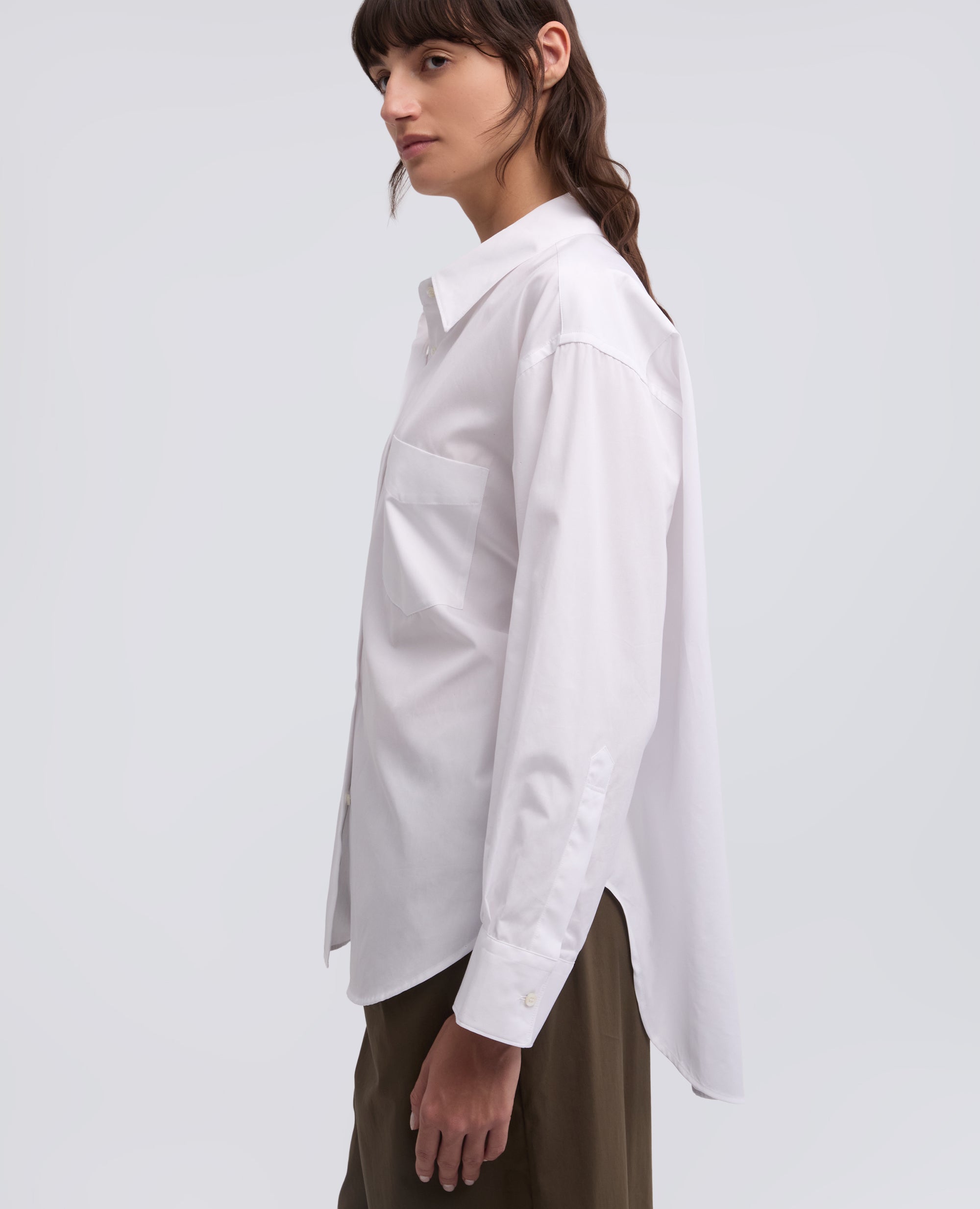 CAMICIA IN POPELINE DI COTONE - BIANCO - ASPESI