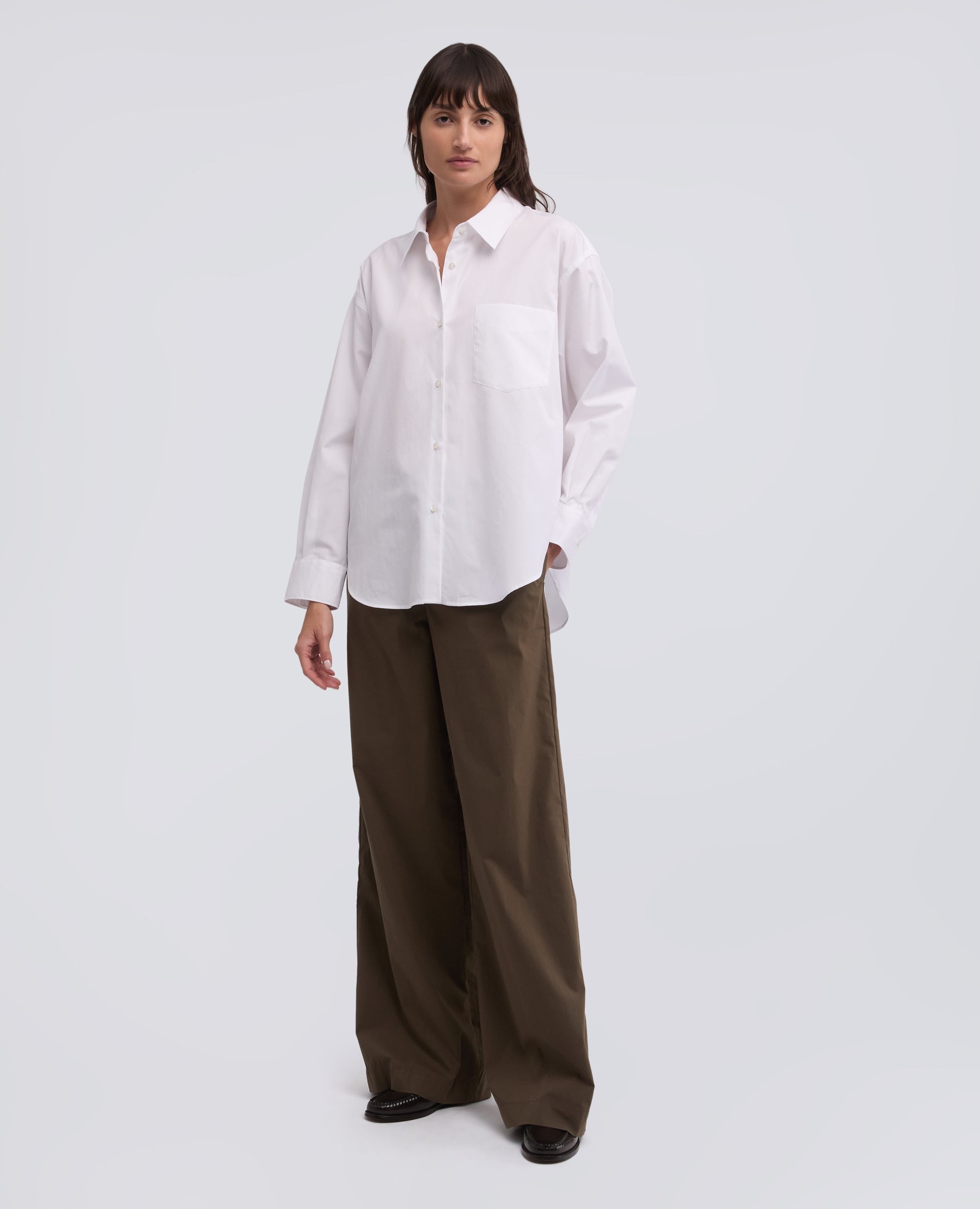 CAMICIA IN POPELINE DI COTONE - BIANCO - ASPESI