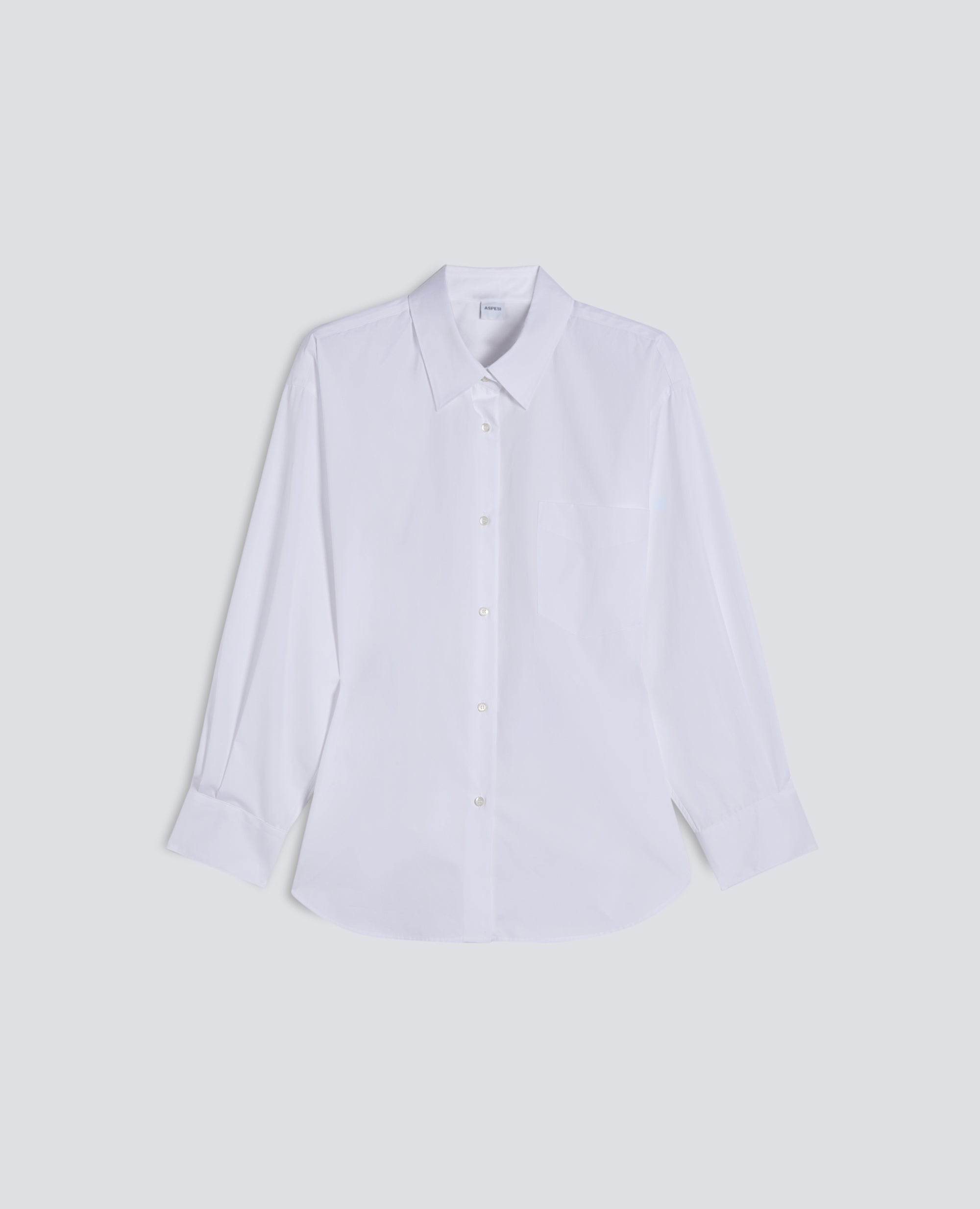 CAMICIA IN POPELINE DI COTONE - BIANCO - ASPESI