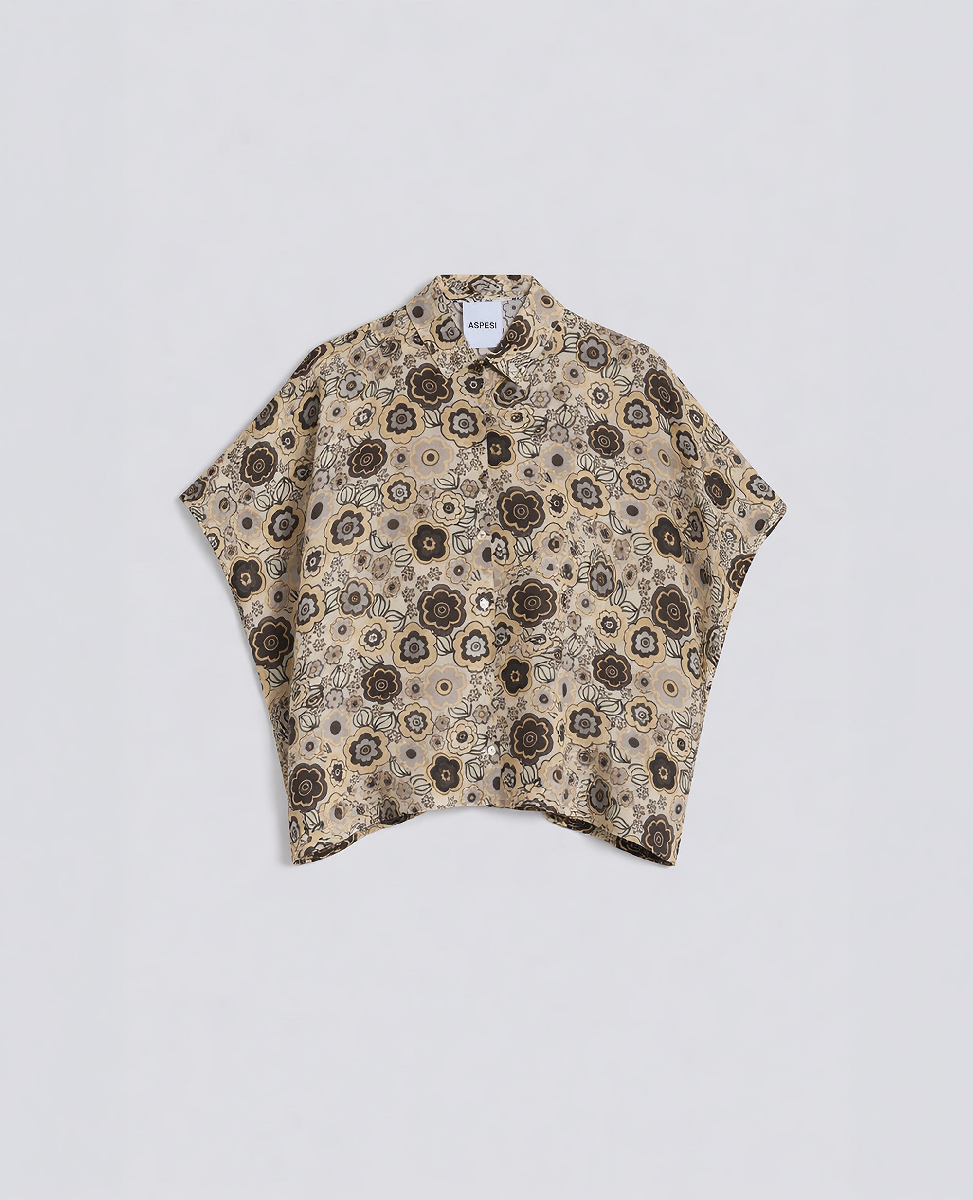 CAMICIA IN CREPE DE CHINE SETA - MULTICOLOR - ASPESI