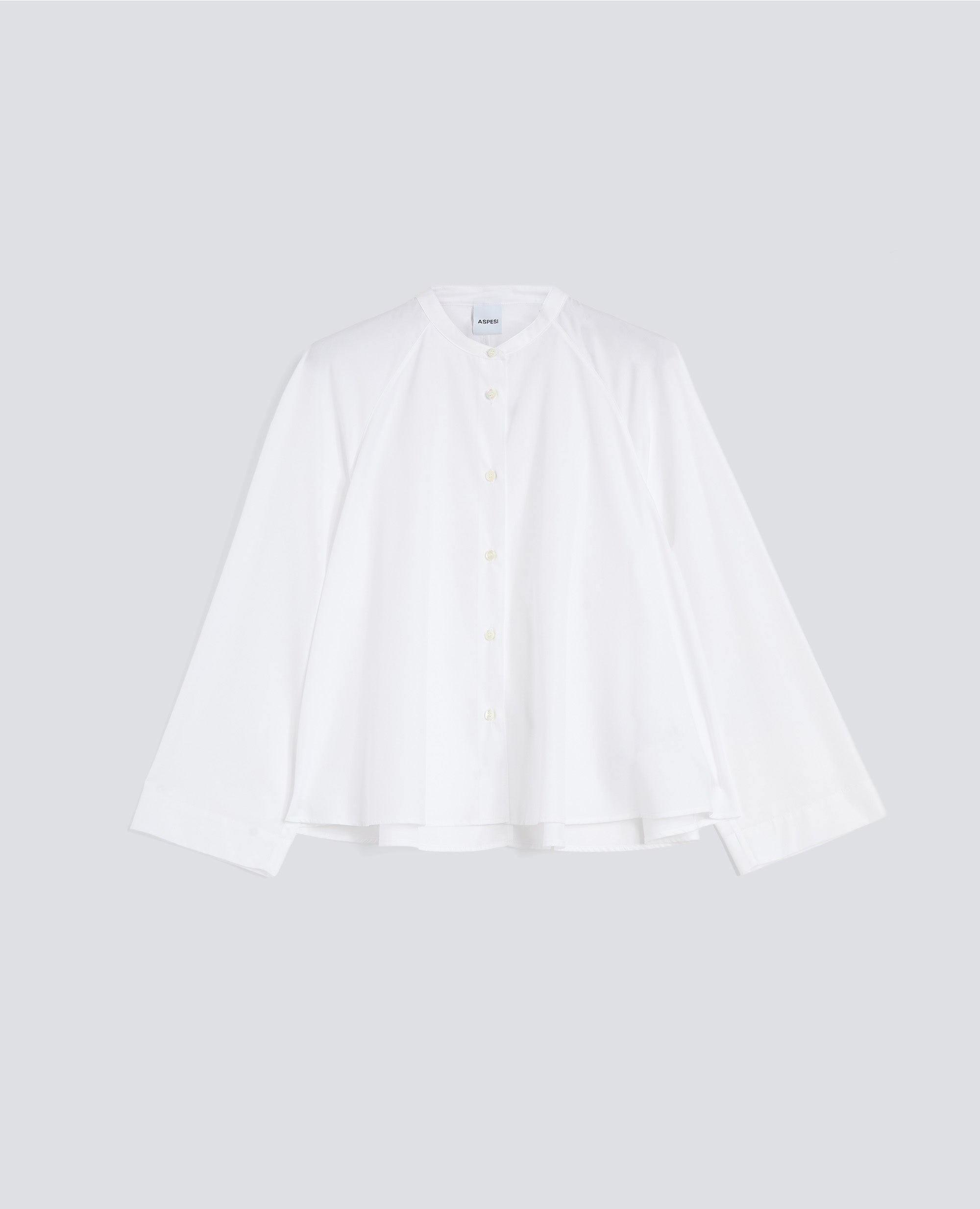 CAMICIA IN POPELINE DI COTONE - BIANCO - ASPESI