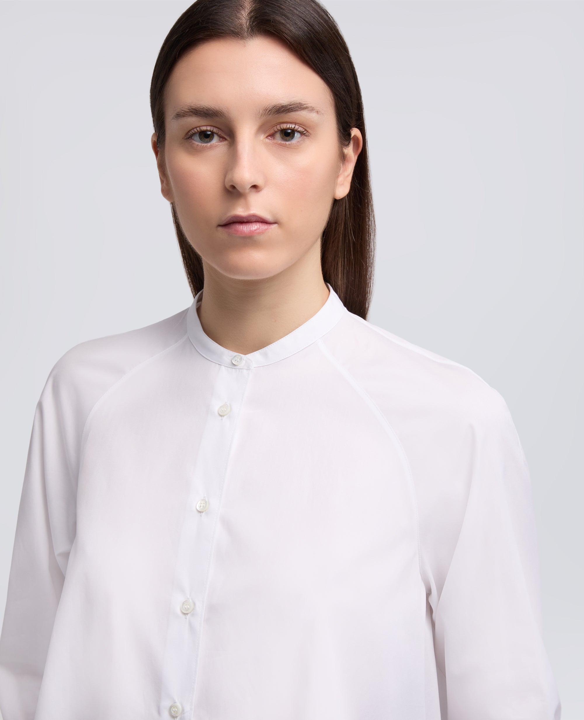 CAMICIA IN POPELINE DI COTONE - BIANCO - ASPESI