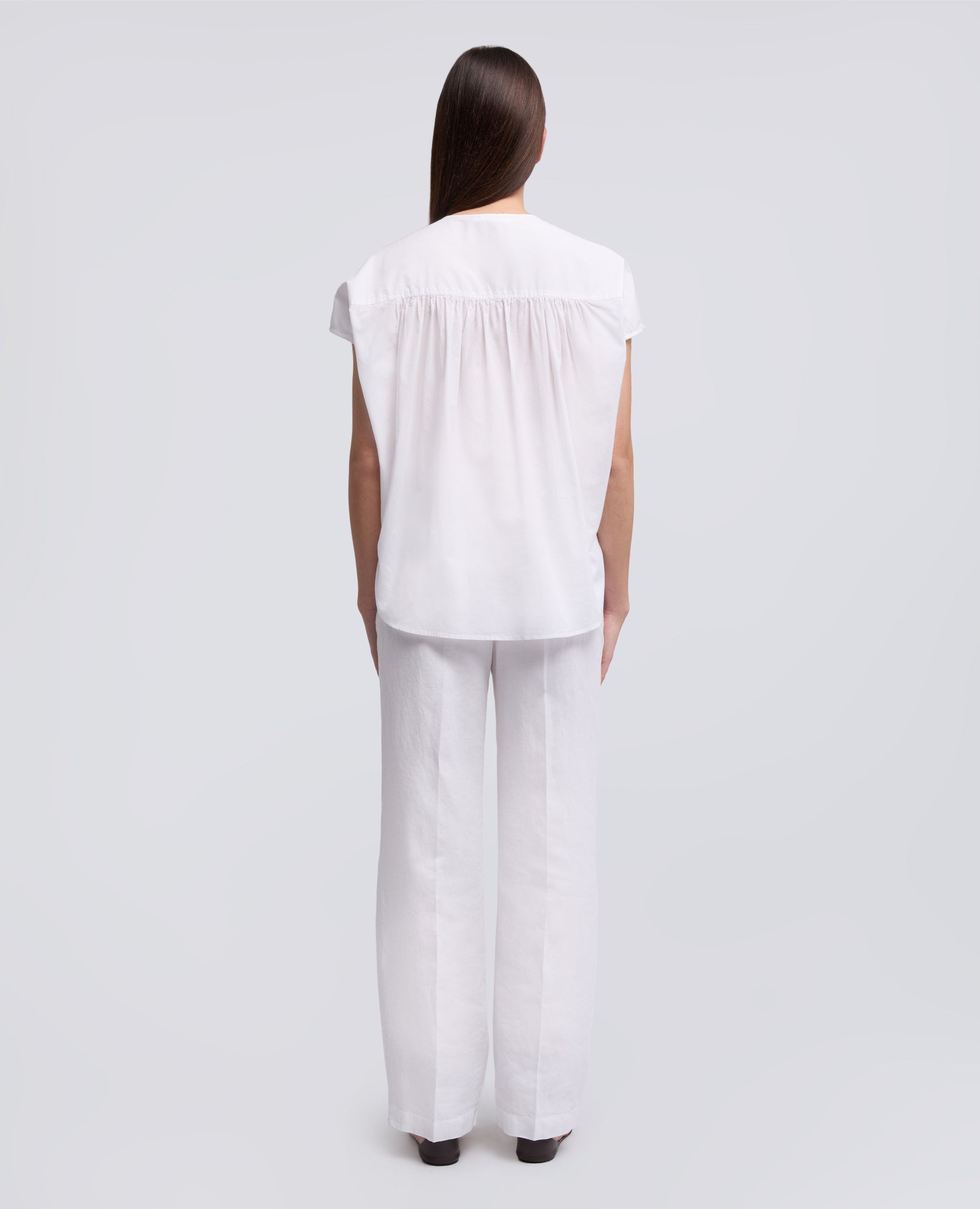 CAMICIA IN MUSSOLA DI COTONE - BIANCO - ASPESI