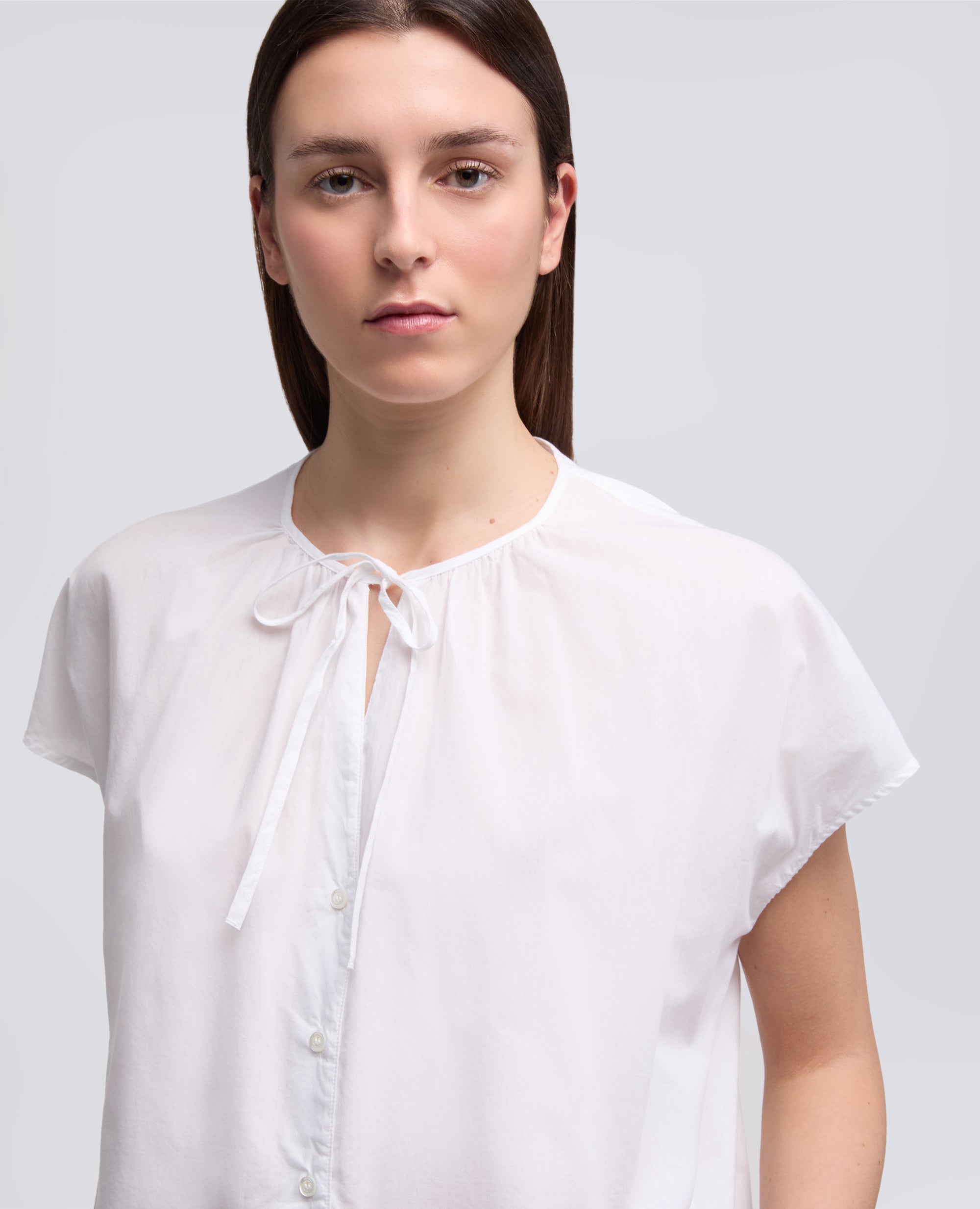 CAMICIA IN MUSSOLA DI COTONE - BIANCO - ASPESI
