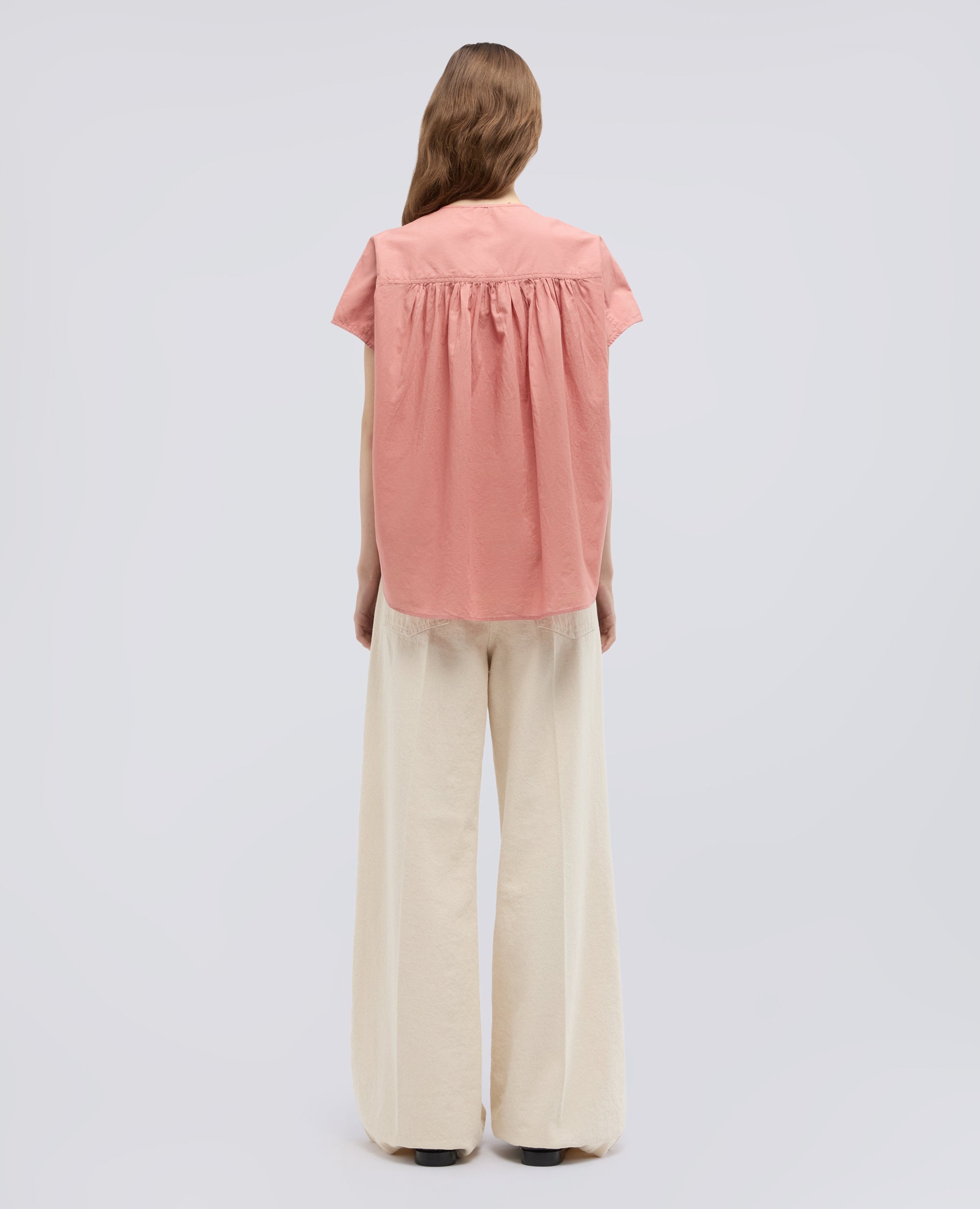 CAMICIA IN MUSSOLA DI COTONE - ROSA - ASPESI