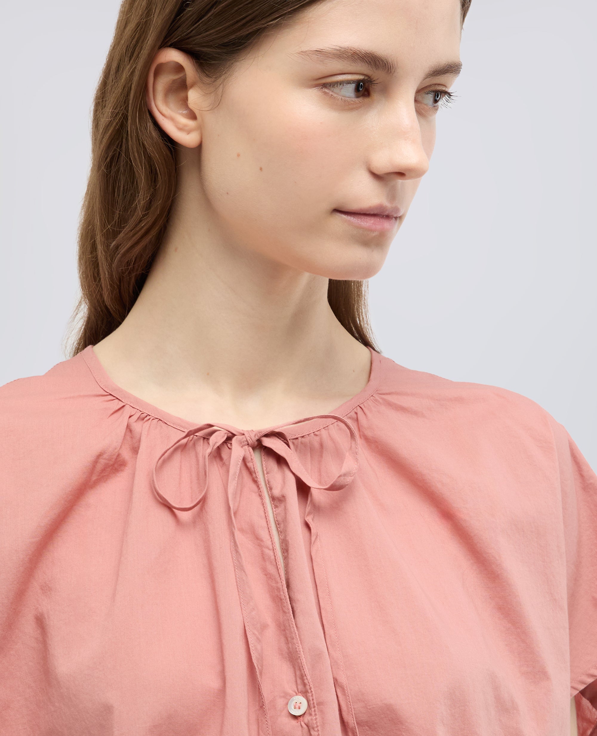 CAMICIA IN MUSSOLA DI COTONE - ROSA - ASPESI