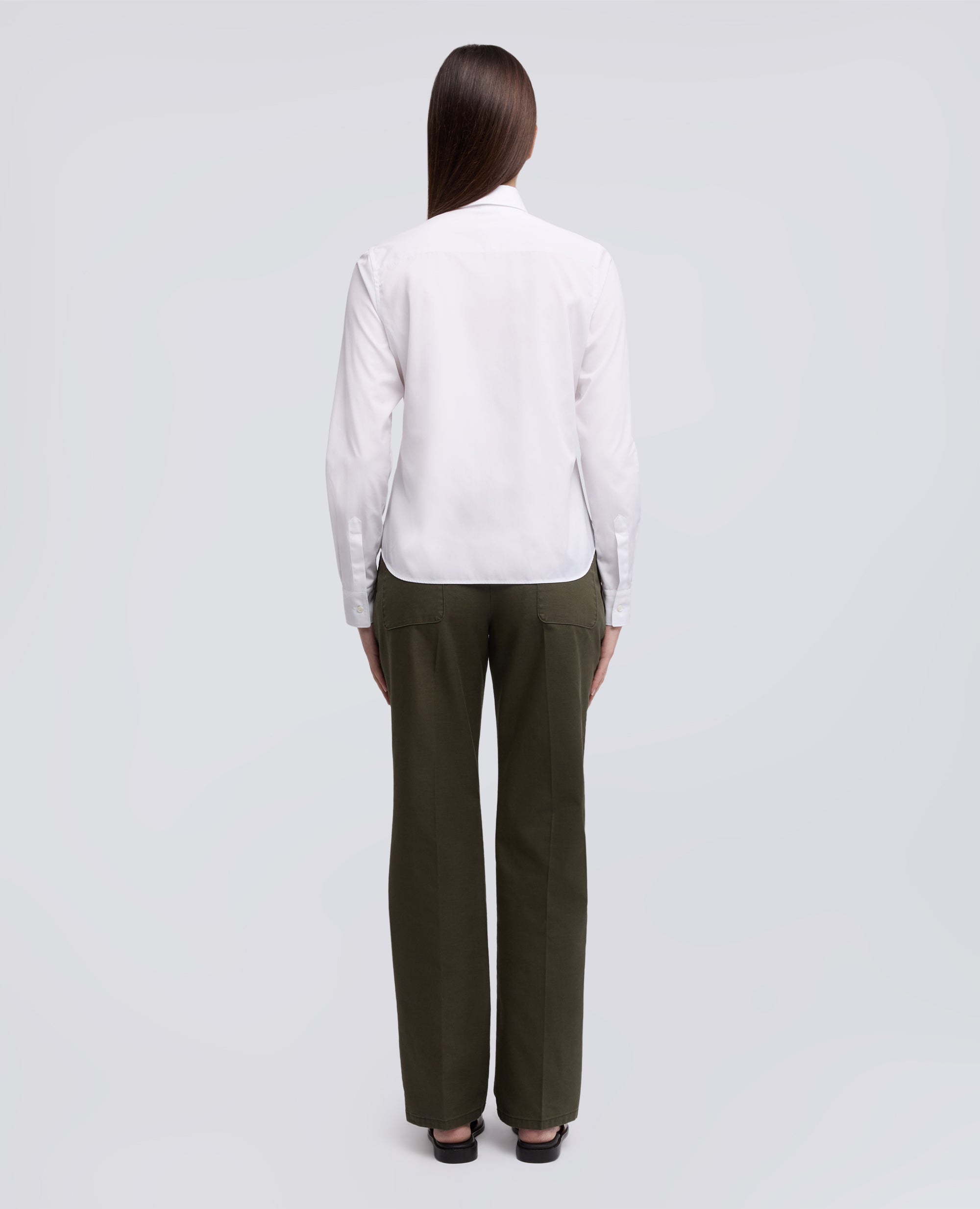 CAMICIA CLASSICA IN POPELINE DI COTONE - BIANCO - ASPESI