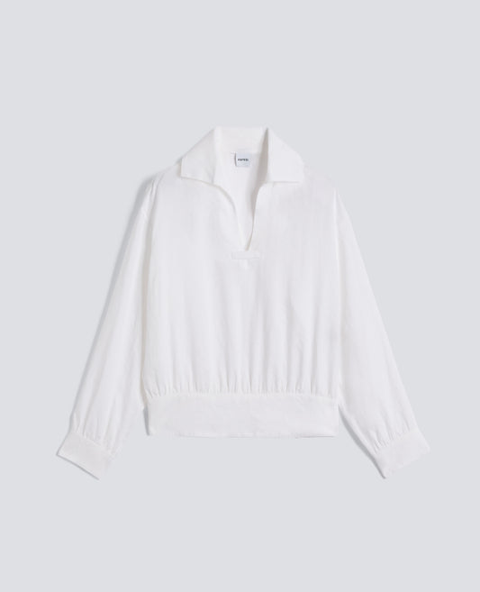 CAMICIA IN LINO LEGGERO TINTO CAPO - BIANCO - ASPESI