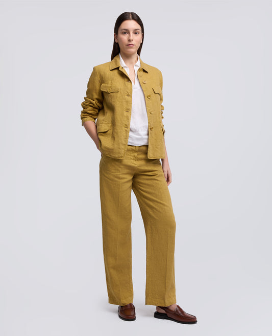 CAMICIA IN LINO LEGGERO TINTO CAPO - BIANCO - ASPESI