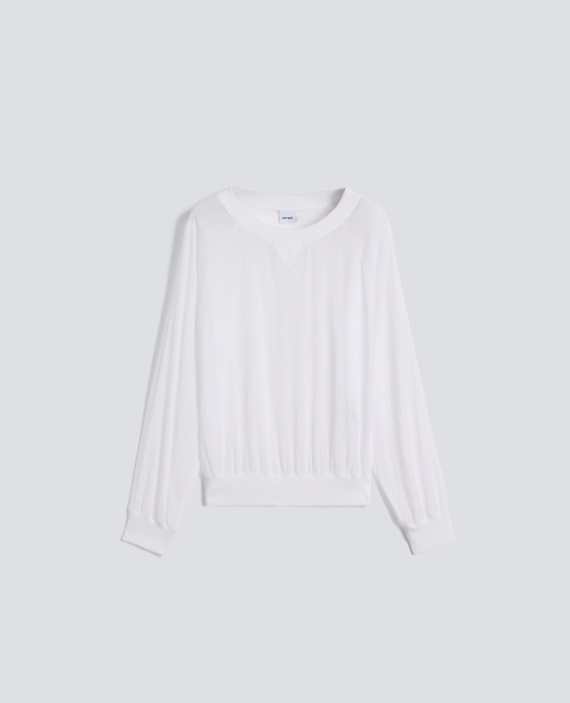 BLUSA IN VOILE DI COTONE TINTO CAPO - BIANCO - ASPESI