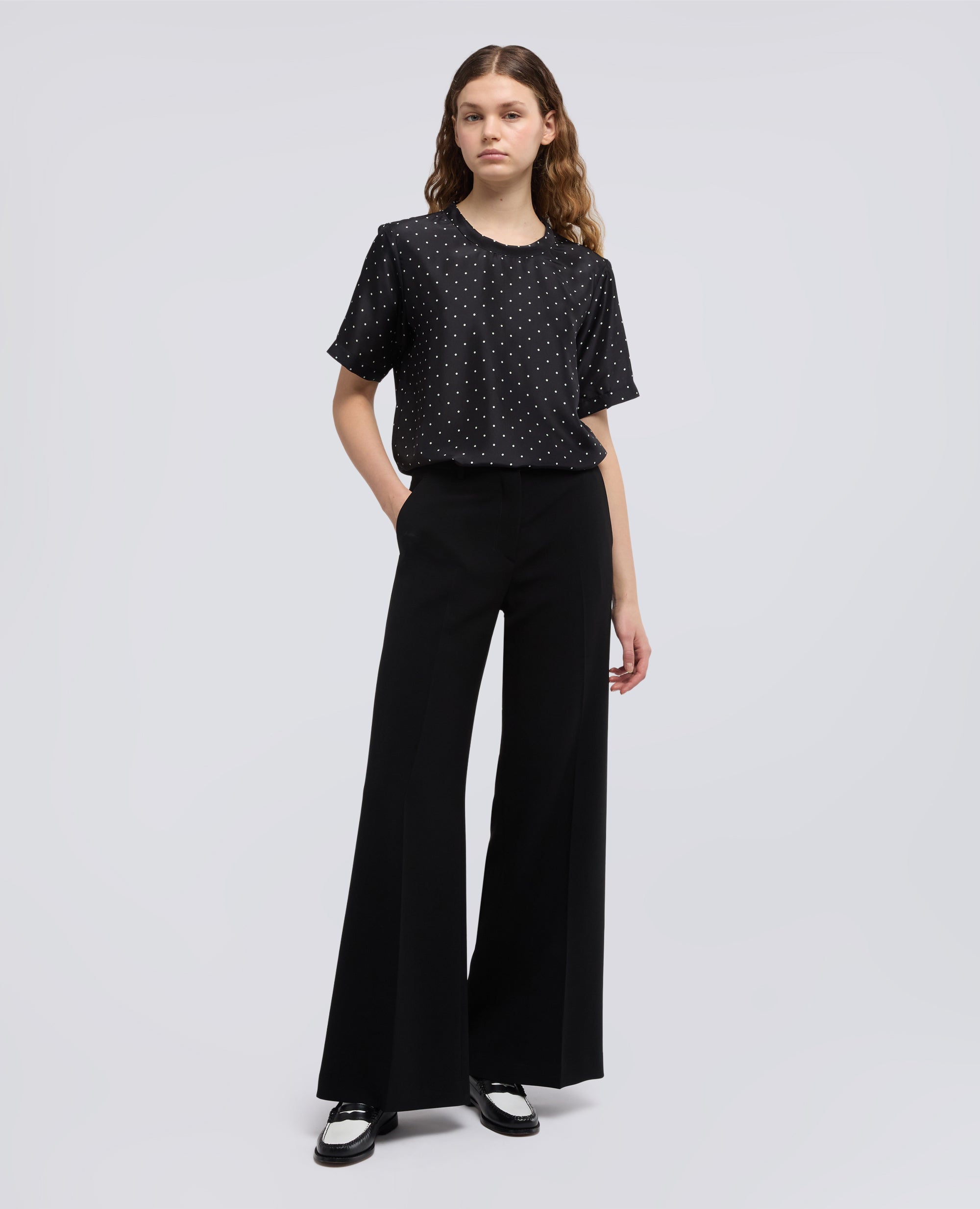 T-SHIRT IN HABUTAI DI SETA - NERO - ASPESI