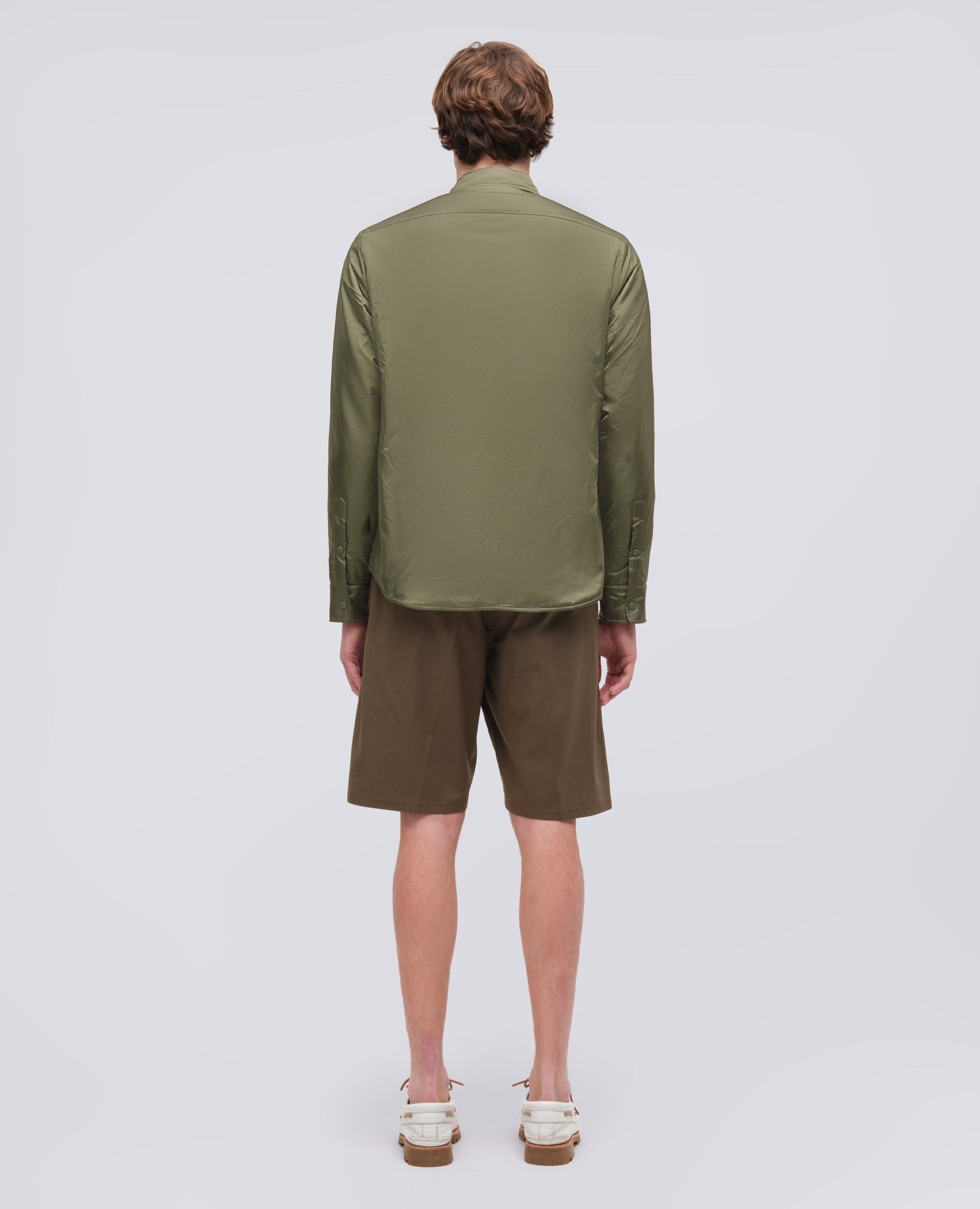 CAMICIA IMBOTTITA IN NYLON LEGGERO - VERDE - ASPESI