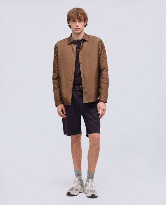 CAMICIA IMBOTTITA IN NYLON LEGGERO - MARRONE - ASPESI