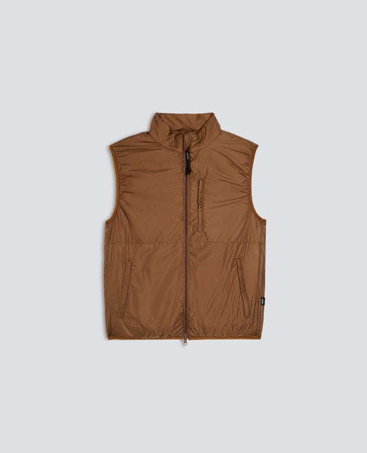 GILET JIL IN NYLON - MARRONE - ASPESI