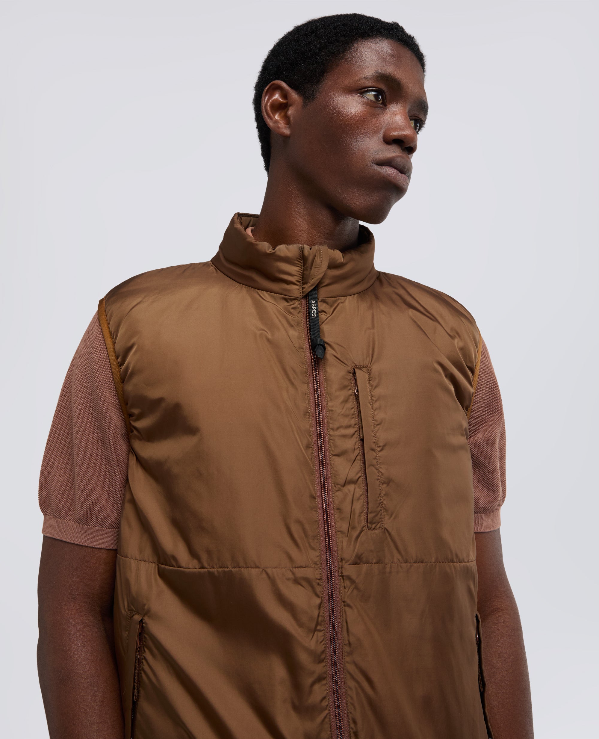 CHALECO DE NYLON JIL - MARRONE - ASPESI