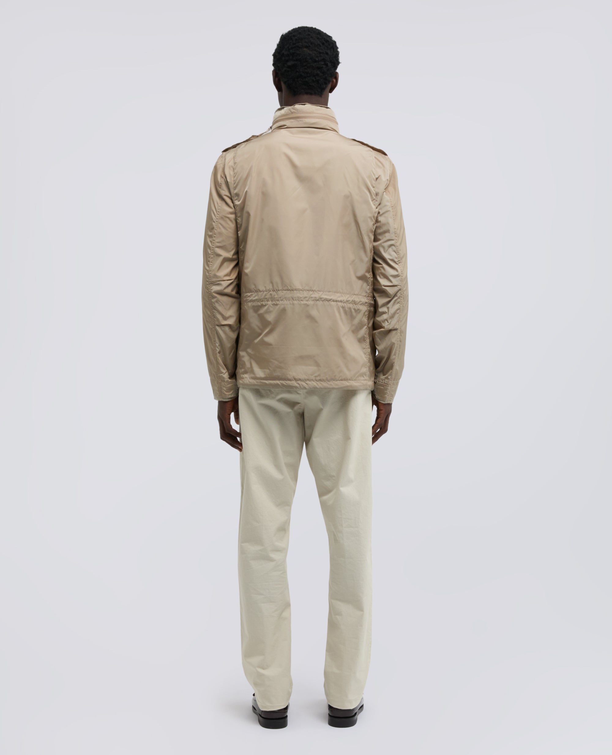 CHAQUETA DE NYLON MINI FIELD CON CAPUCHA DESMONTABLE - BEIGE - ASPESI
