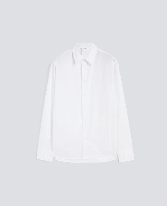 CAMICIA IN POLIESTERE E NYLON WATER REPELLENT - BIANCO - ASPESI