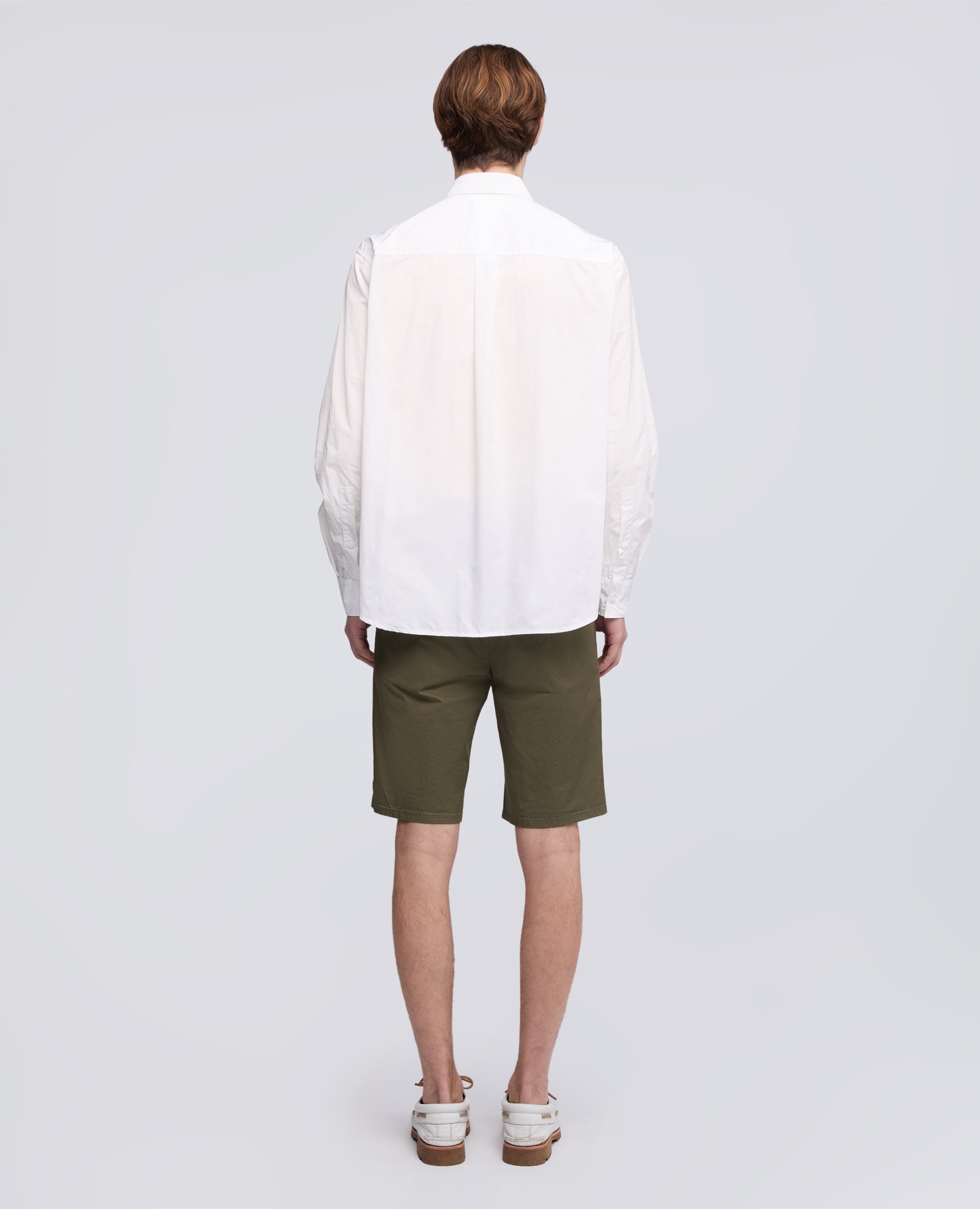 CAMICIA IN POLIESTERE E NYLON WATER REPELLENT - BIANCO - ASPESI