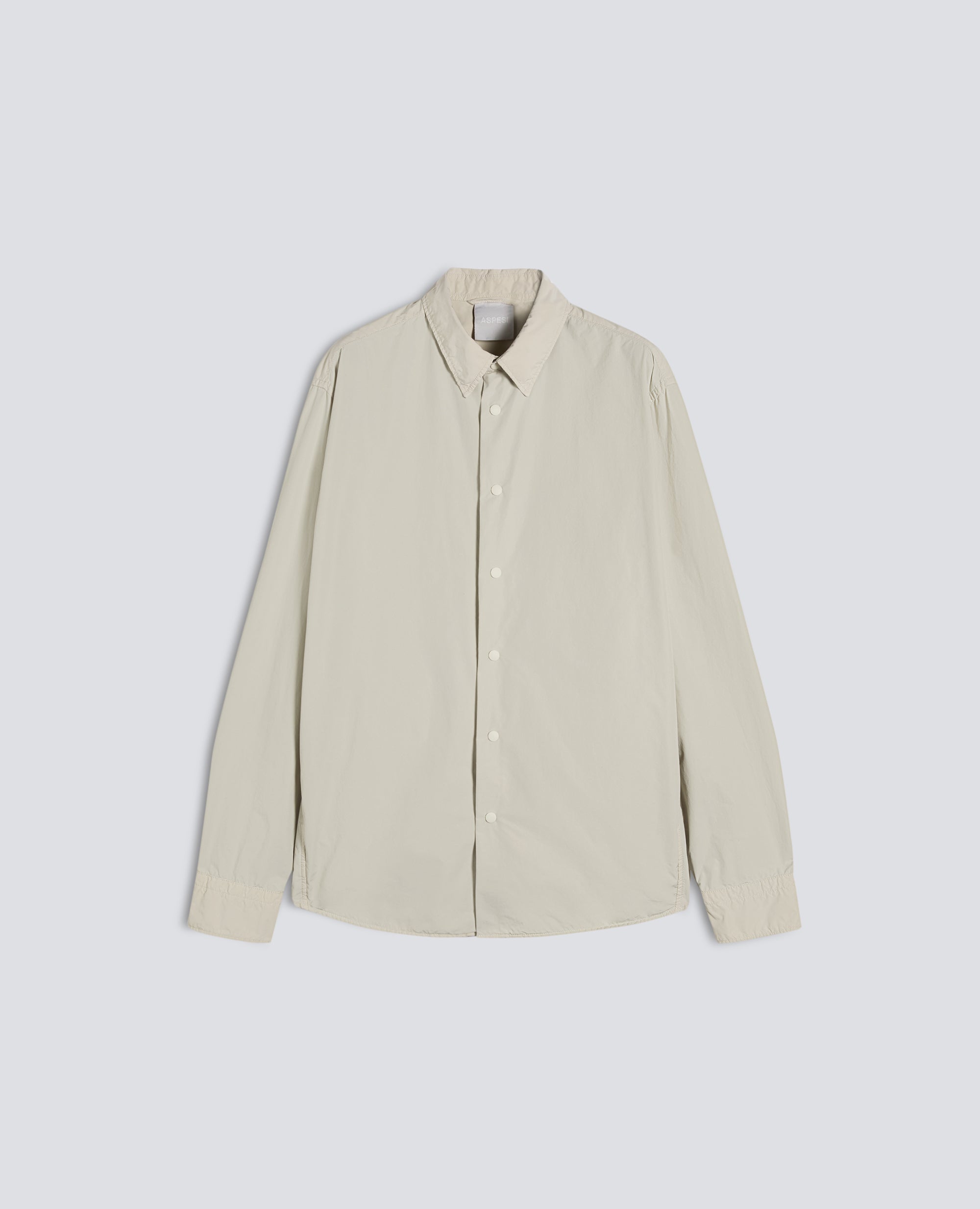 CAMISA REPELENTE AL AGUA DE POLIESTER Y NYLON - BEIGE - ASPESI