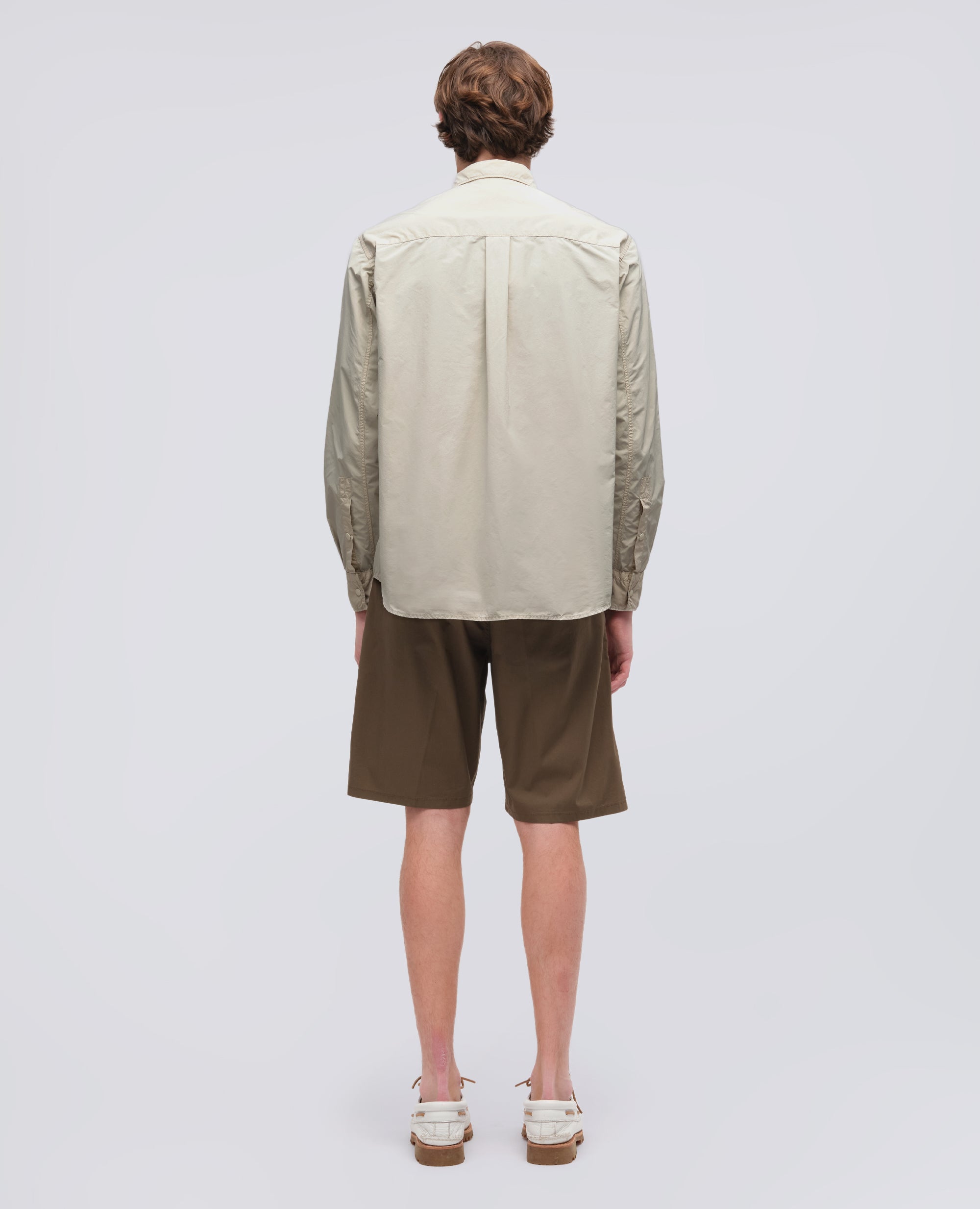 CAMISA REPELENTE AL AGUA DE POLIESTER Y NYLON - BEIGE - ASPESI