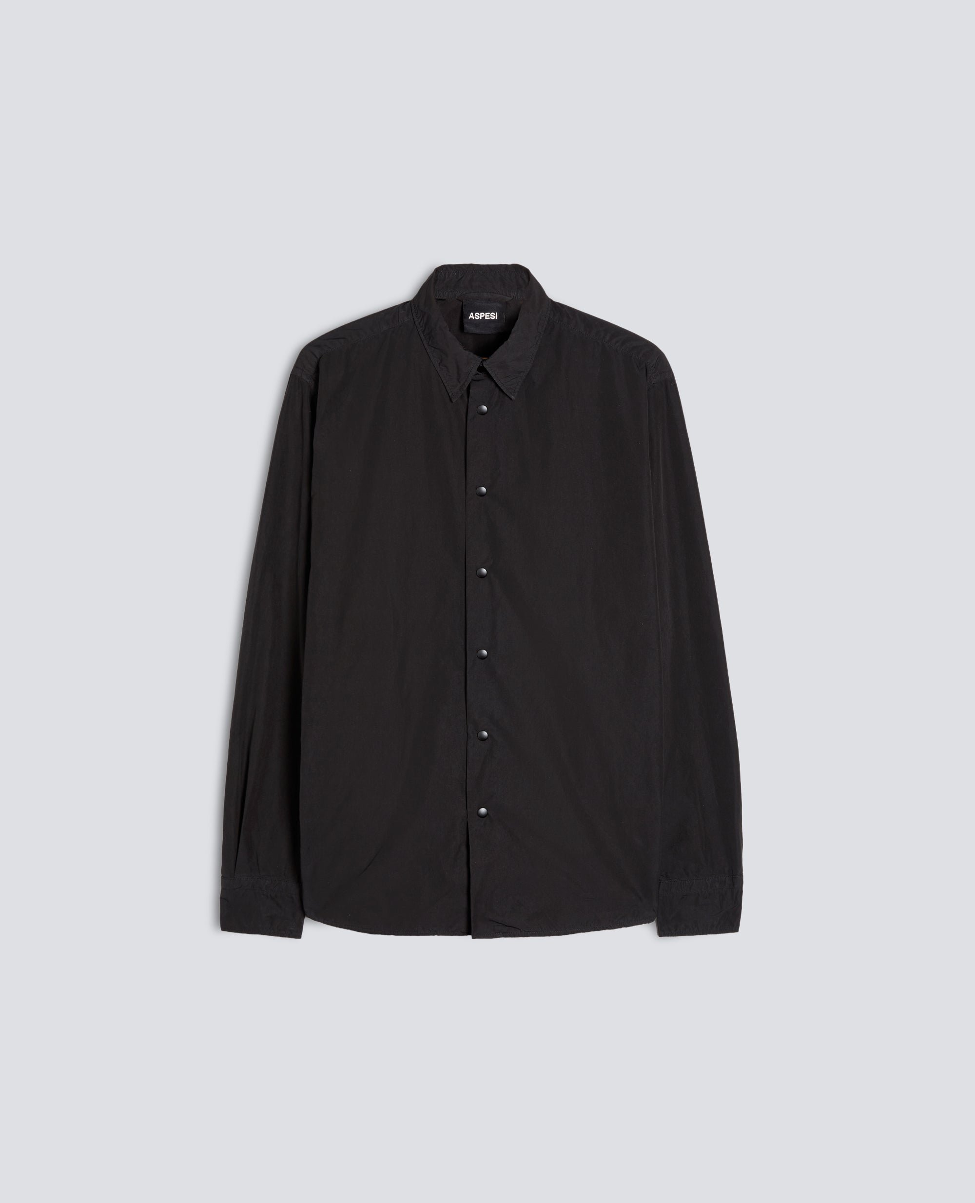 CAMICIA IN POLIESTERE E NYLON WATER REPELLENT - NERO - ASPESI