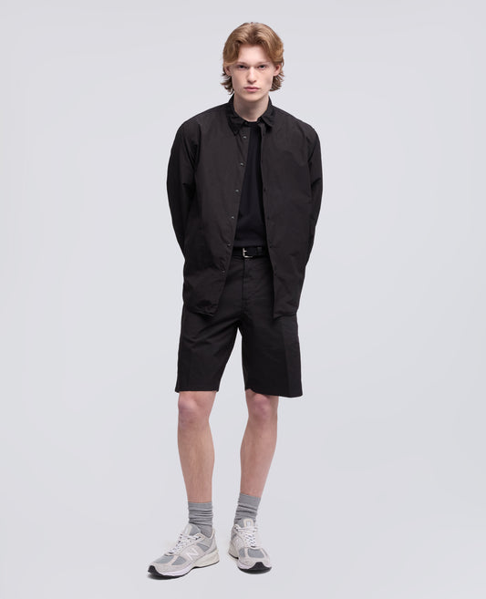 CAMICIA IN POLIESTERE E NYLON WATER REPELLENT - NERO - ASPESI