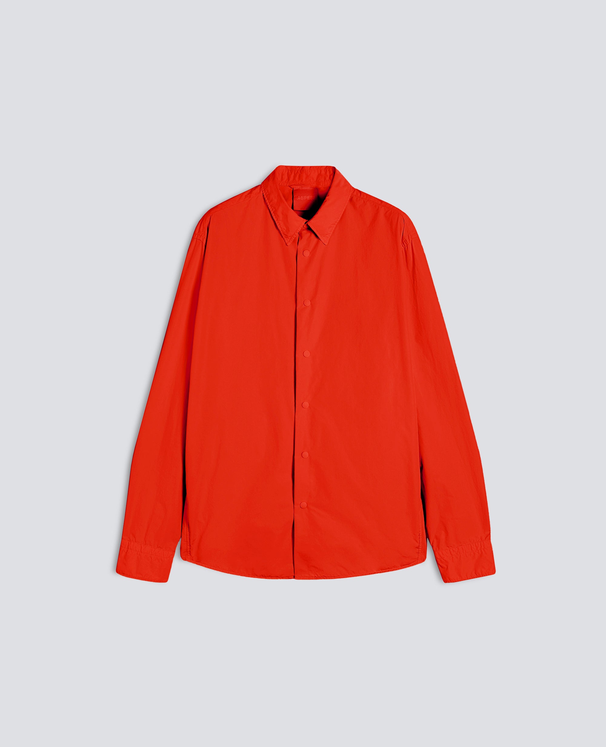CAMISA REPELENTE AL AGUA DE POLIESTER Y NYLON - ROSSO - ASPESI