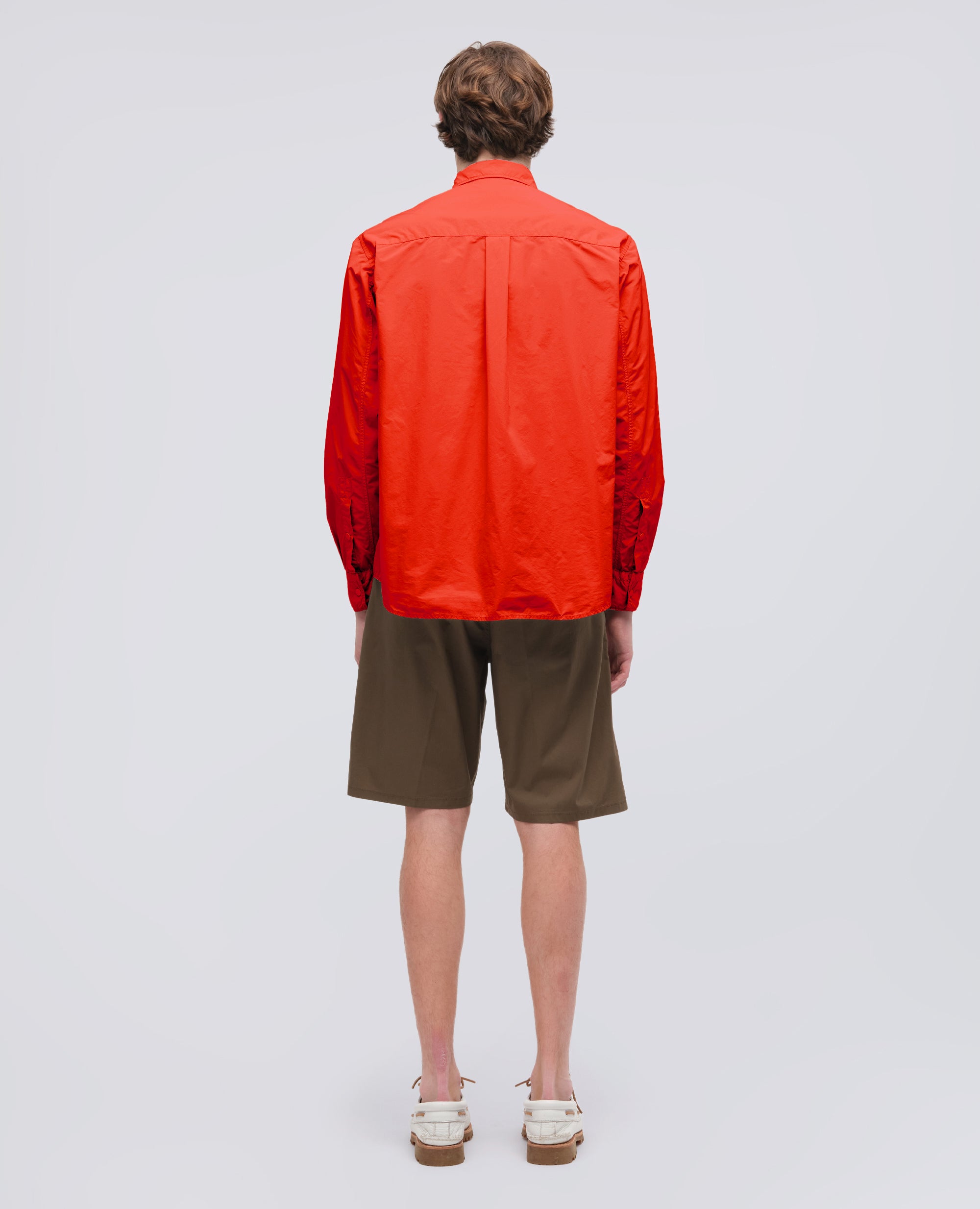 CAMISA REPELENTE AL AGUA DE POLIESTER Y NYLON - ROSSO - ASPESI