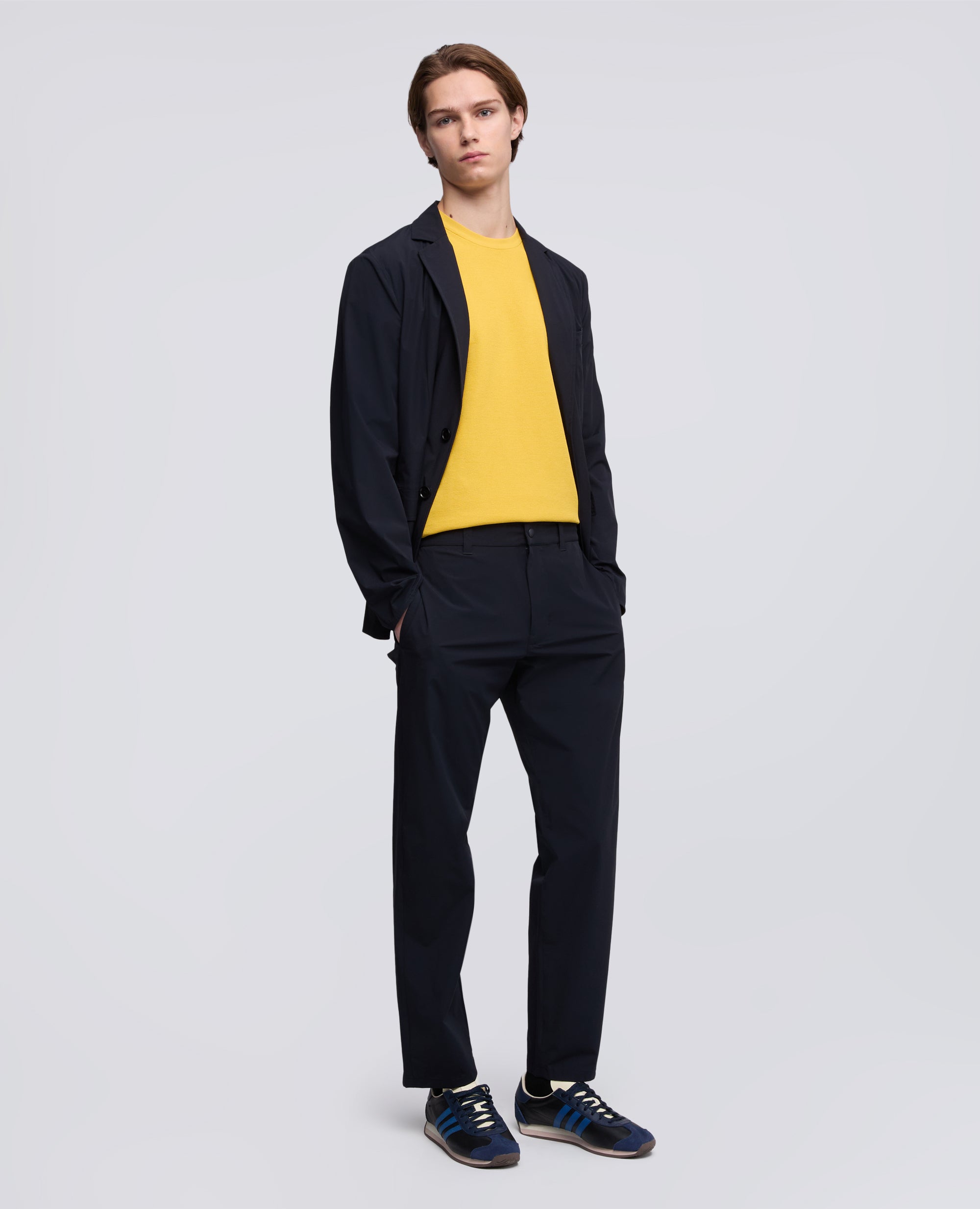 PANTALON EN NYLON EXTENSIBLE - BLU - ASPESI