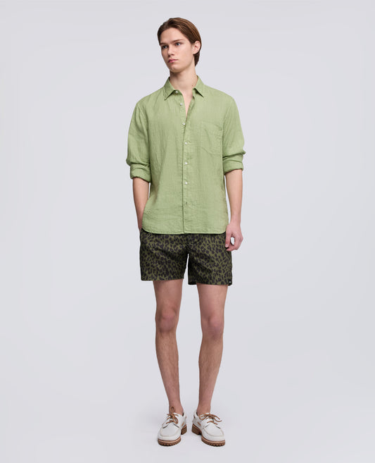MAILLOT DE BAIN EN POLYESTER IMPRIME REPANSIF - VERDE - ASPESI