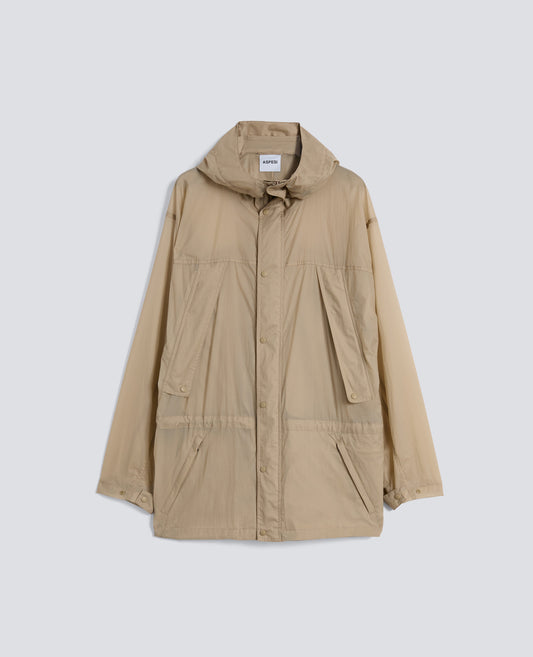 GIUBBOTTO PARKA SFODERATO REALIZZATO IN NYLON - BEIGE - ASPESI