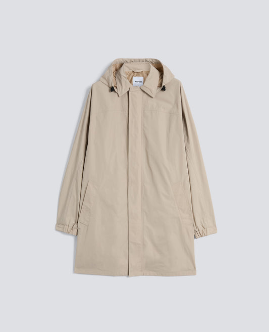IMPERMEABILE REALIZZATO IN TAFFETAS DI POLIESTERE - BEIGE - ASPESI