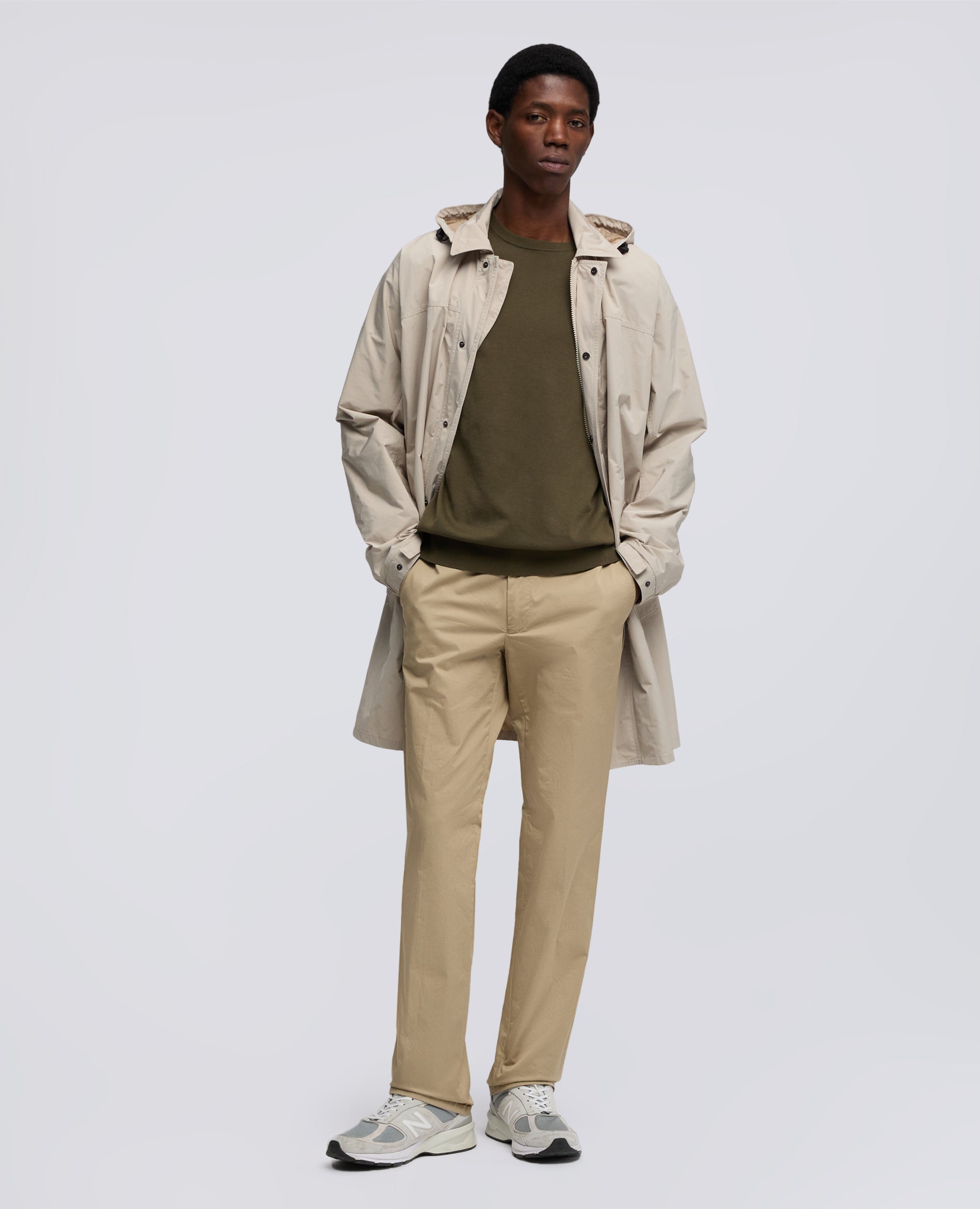 IMPERMEABILE REALIZZATO IN TAFFETAS DI POLIESTERE - BEIGE - ASPESI