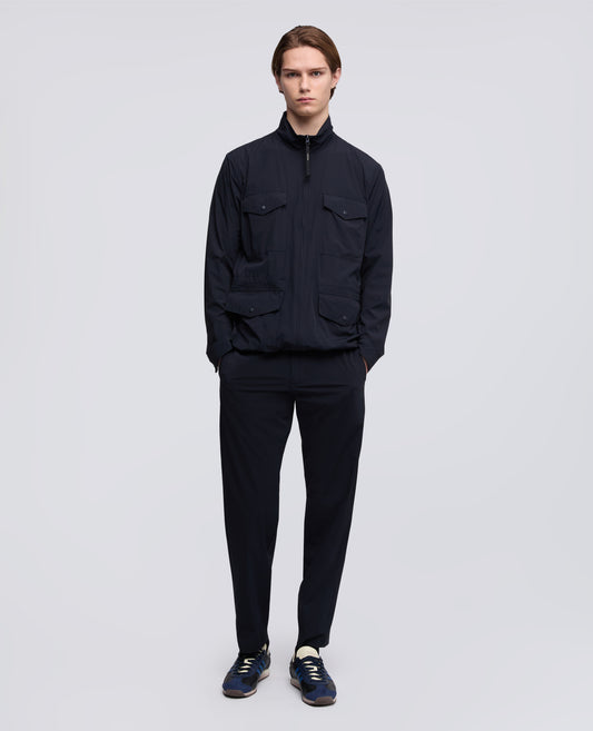 FIELD JACKET IN NYLON STRETCH - BLU - ASPESI