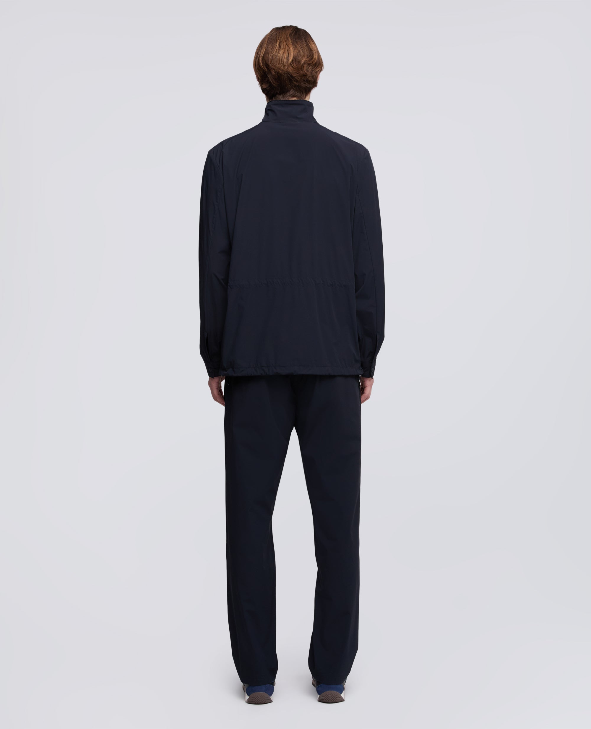 FIELD JACKET IN NYLON STRETCH - BLU - ASPESI