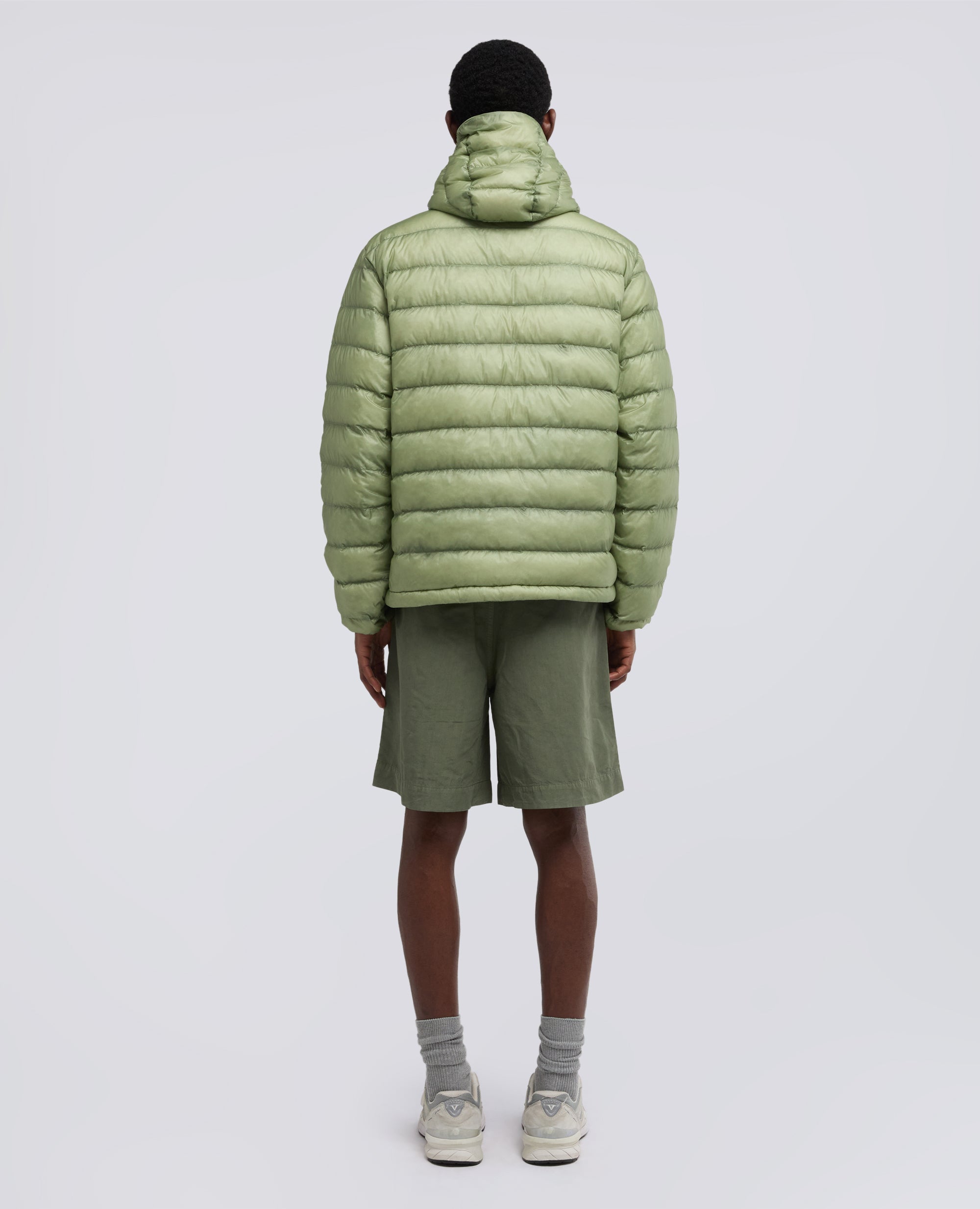 GIUBBOTTO TRAPUNTATO IN NYLON RIPSTOP PIUMA ULTRALIGHT - VERDE - ASPESI