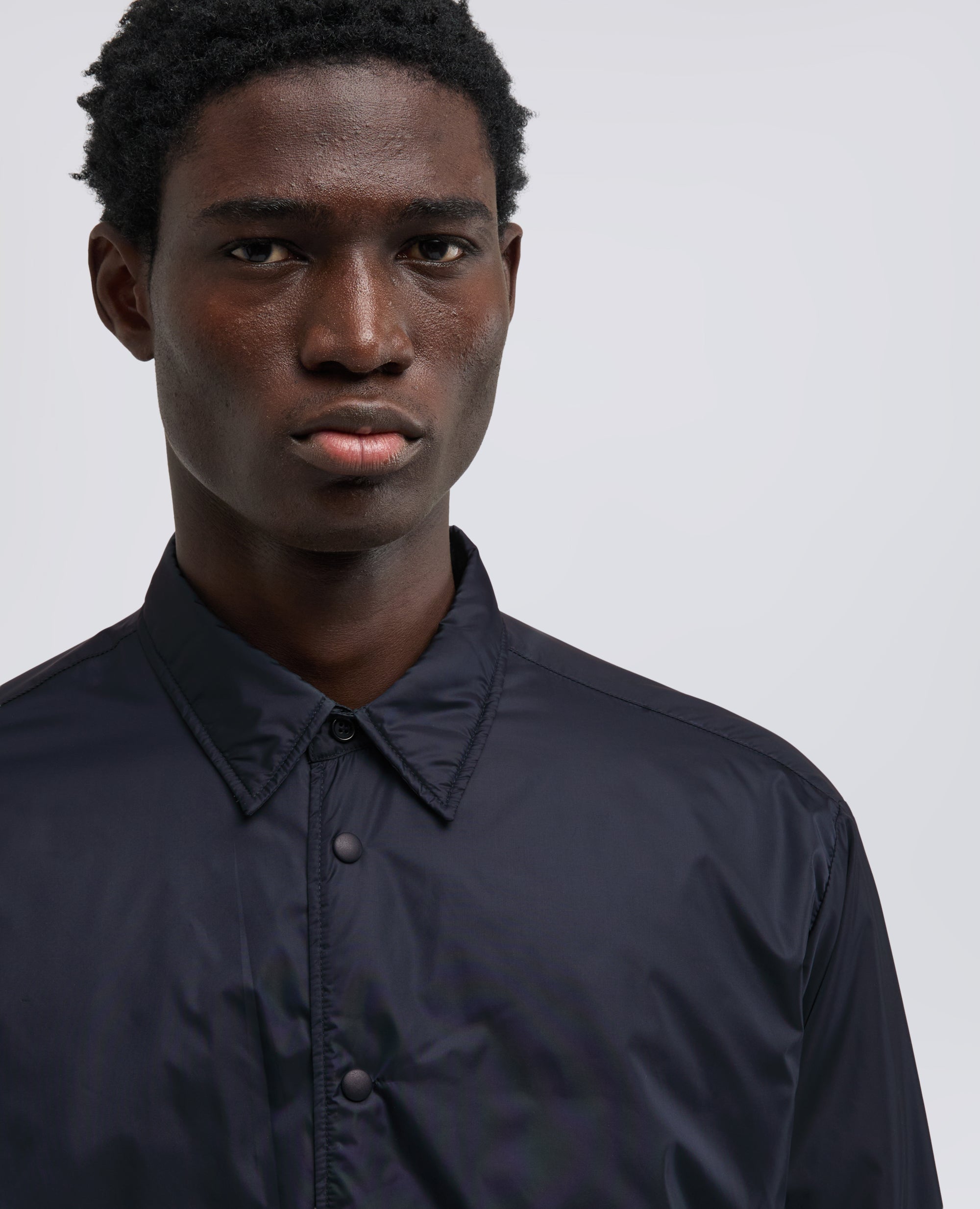 CAMICIA IN NYLON LEGGERO IMBOTTITA - BLU - ASPESI