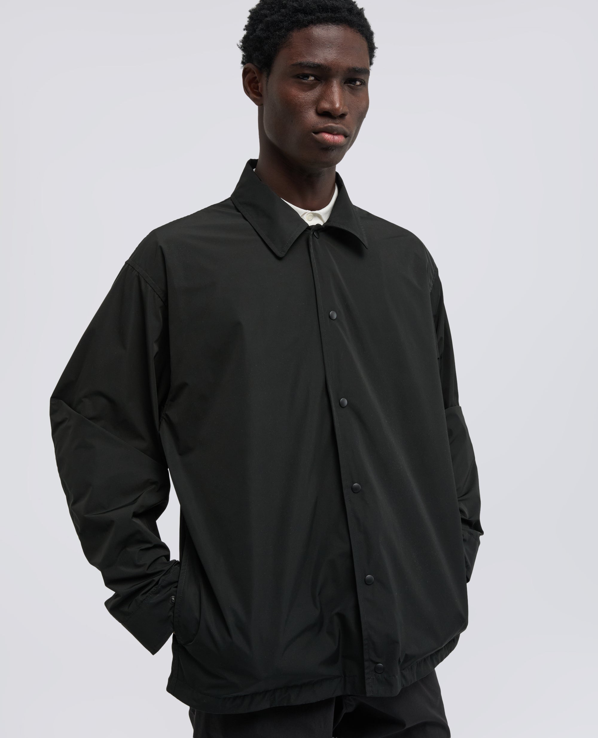 CAMICIA IN TAFFETA FODERATA IN NYLON LEGGERO - NERO - ASPESI