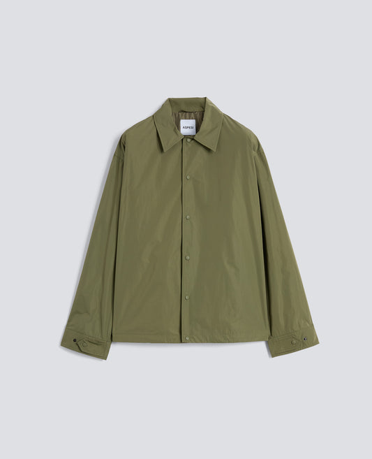 CAMICIA IN TAFFETA FODERATA IN NYLON LEGGERO - VERDE - ASPESI