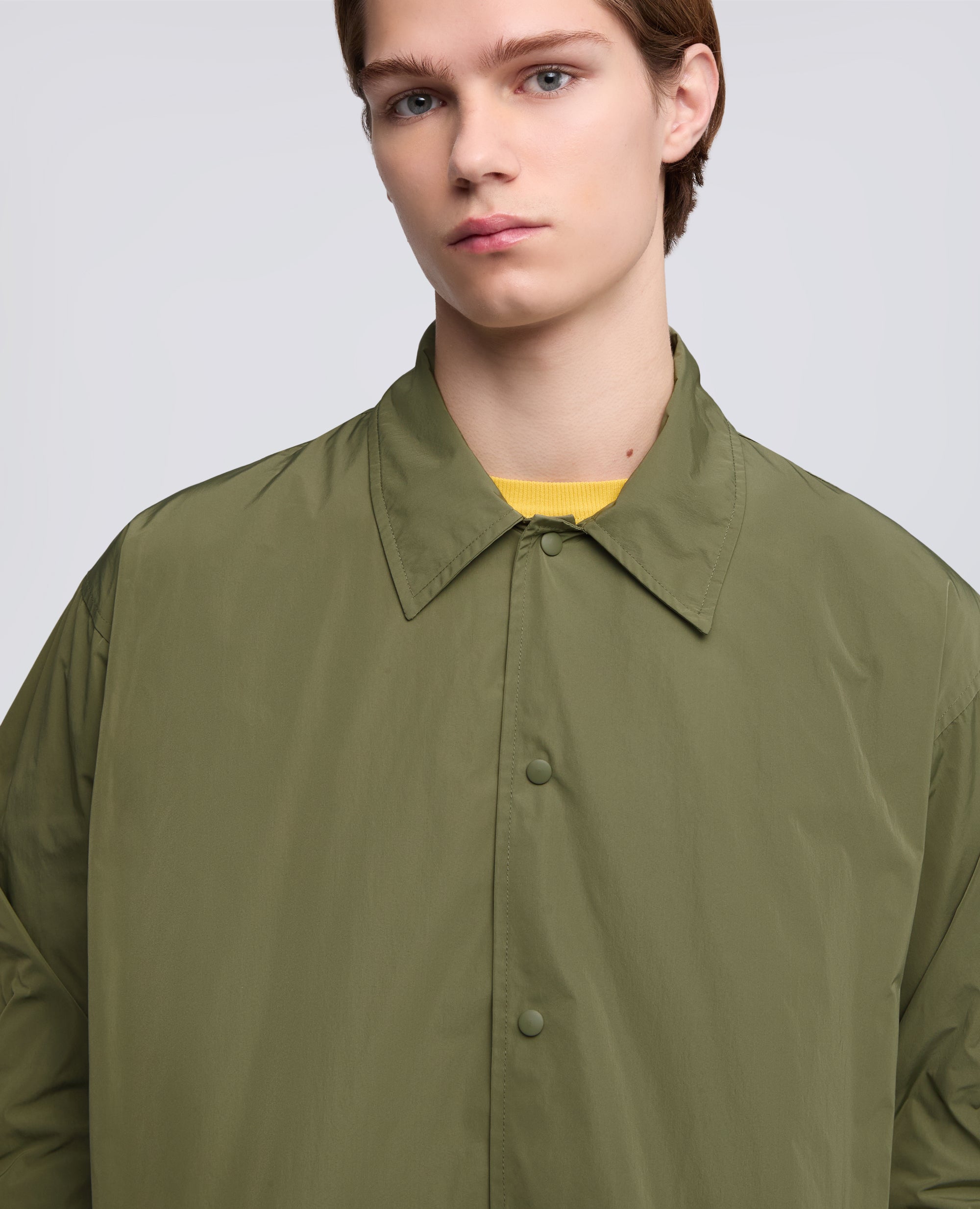 CAMICIA IN TAFFETA FODERATA IN NYLON LEGGERO - VERDE - ASPESI