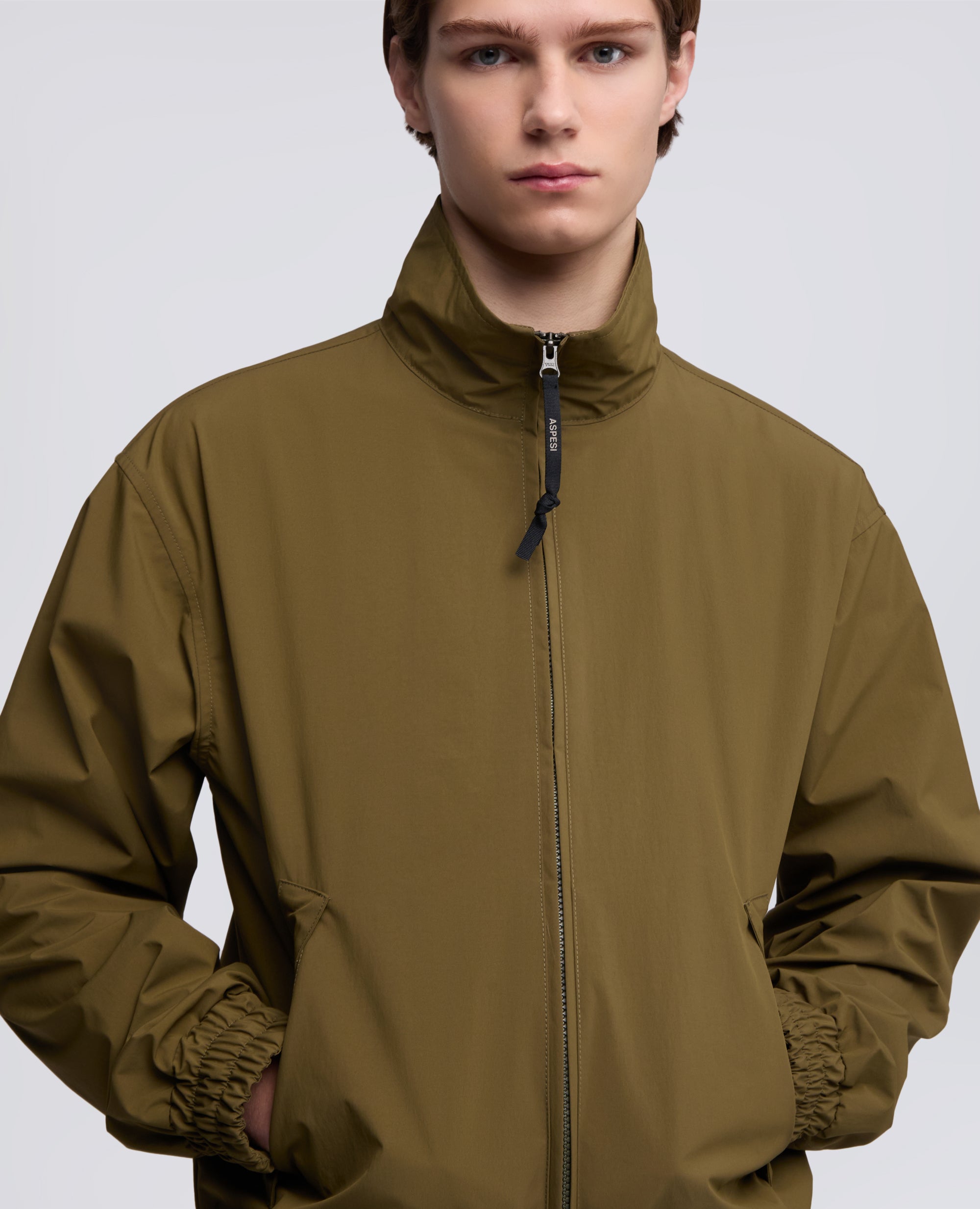 GIUBBOTTO IN NYLON 3 LAYER - VERDE - ASPESI