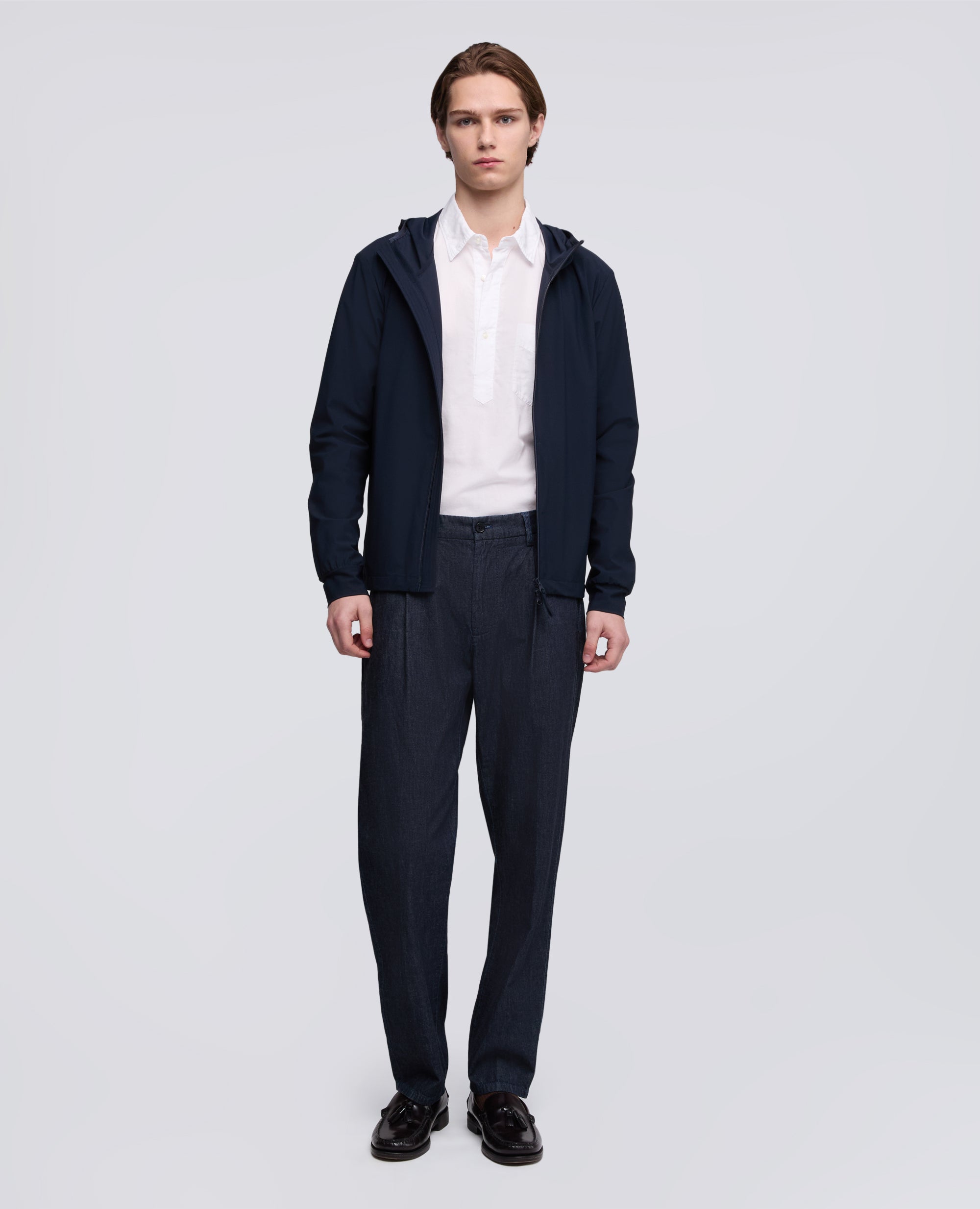 GIUBBOTTO TECNICO ARMATURATO IN NYLON STRETCH - BLU - ASPESI